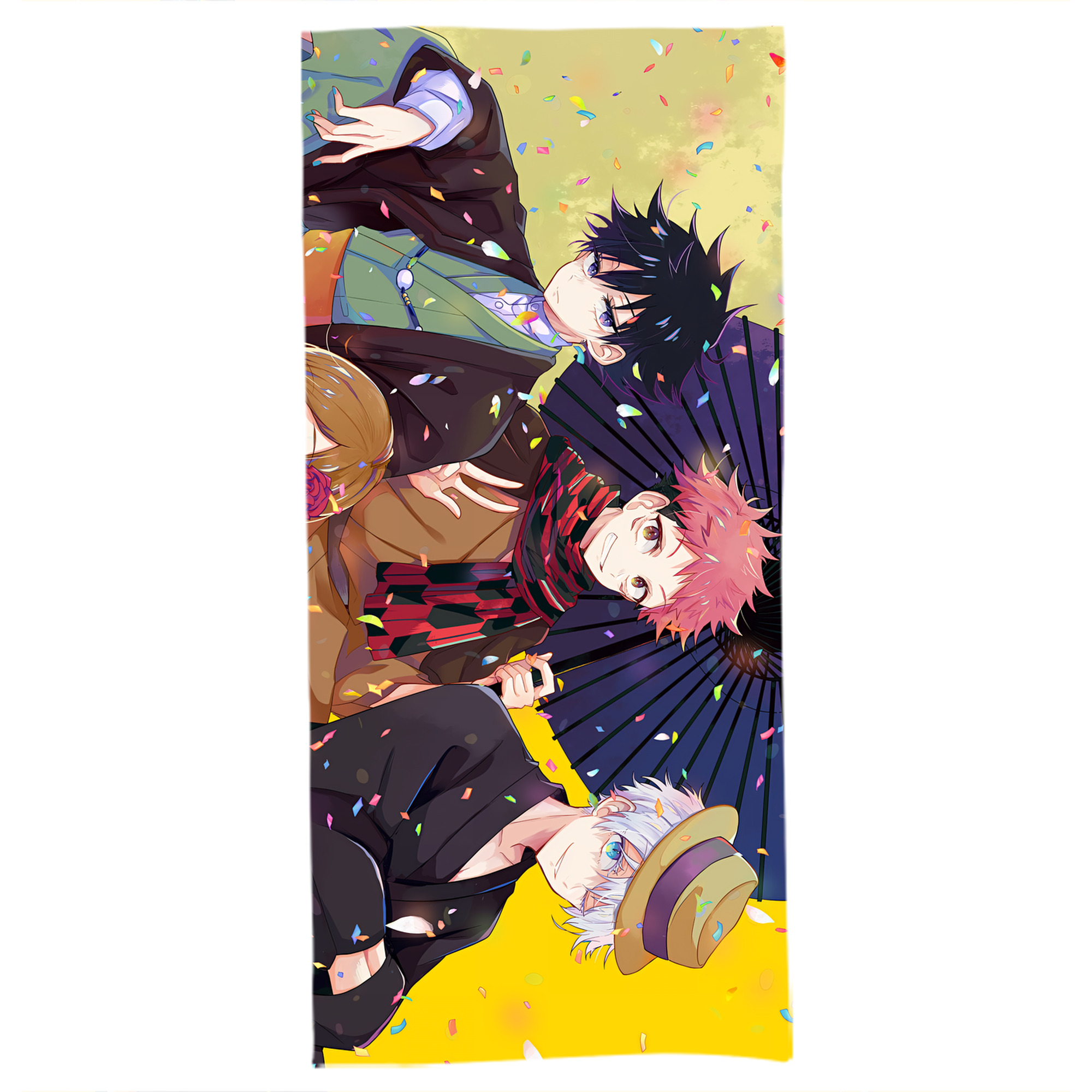 （画像用） 呪術廻戦 Jujutsu Kaisen 大判バスタオル 70×140cm 吸水速乾 柔らかい肌触り