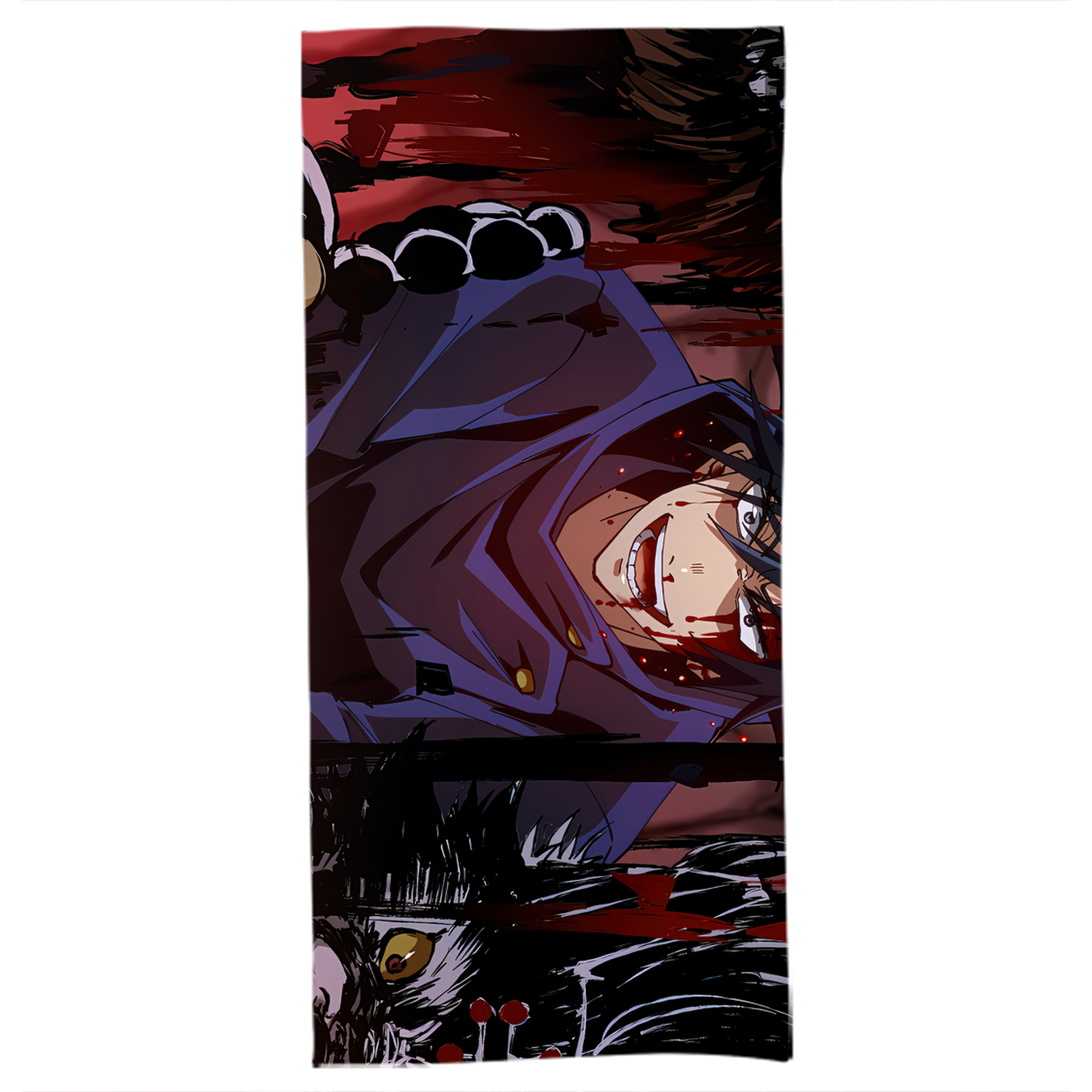 （画像用） 呪術廻戦 Jujutsu Kaisen 大判バスタオル 70×140cm 吸水速乾 柔らかい肌触り