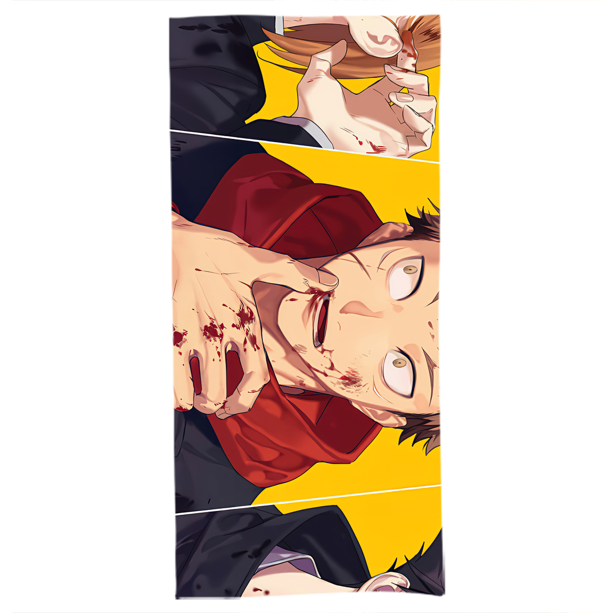 （画像用） 呪術廻戦 Jujutsu Kaisen 大判バスタオル 70×140cm 吸水速乾 柔らかい肌触り