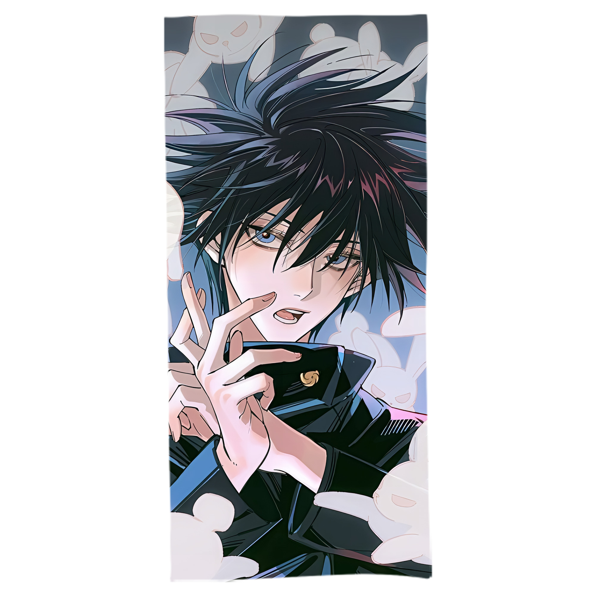 （画像用） 呪術廻戦 Jujutsu Kaisen 大判バスタオル 70×140cm 吸水速乾 柔らかい肌触り