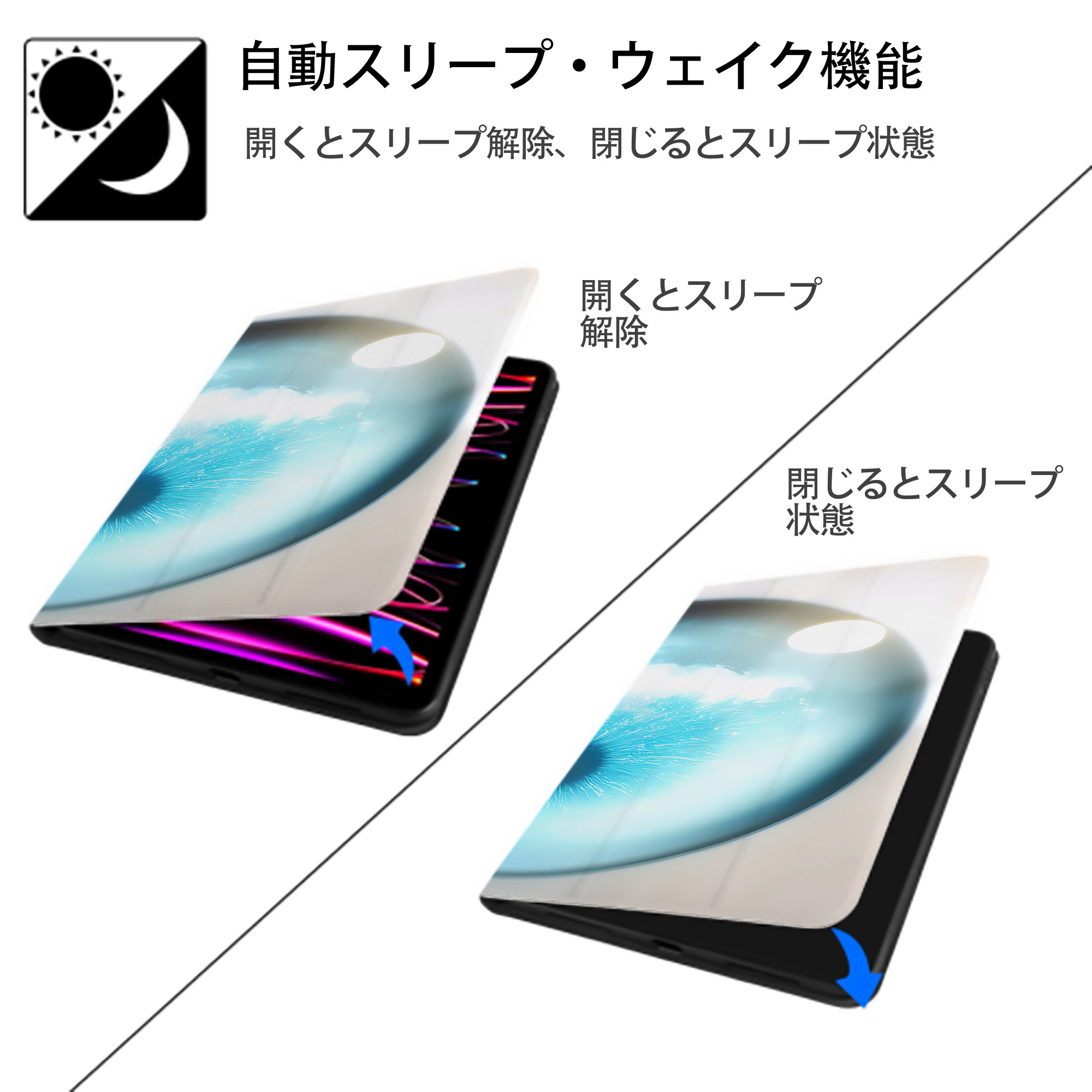 呪術廻戦 Jujutsu Kaisen IPad ケース ブック型 PUレザー TPU 耐衝撃 軽量 薄型 ペン収納なし 全面保護 IPad 各モデル対応