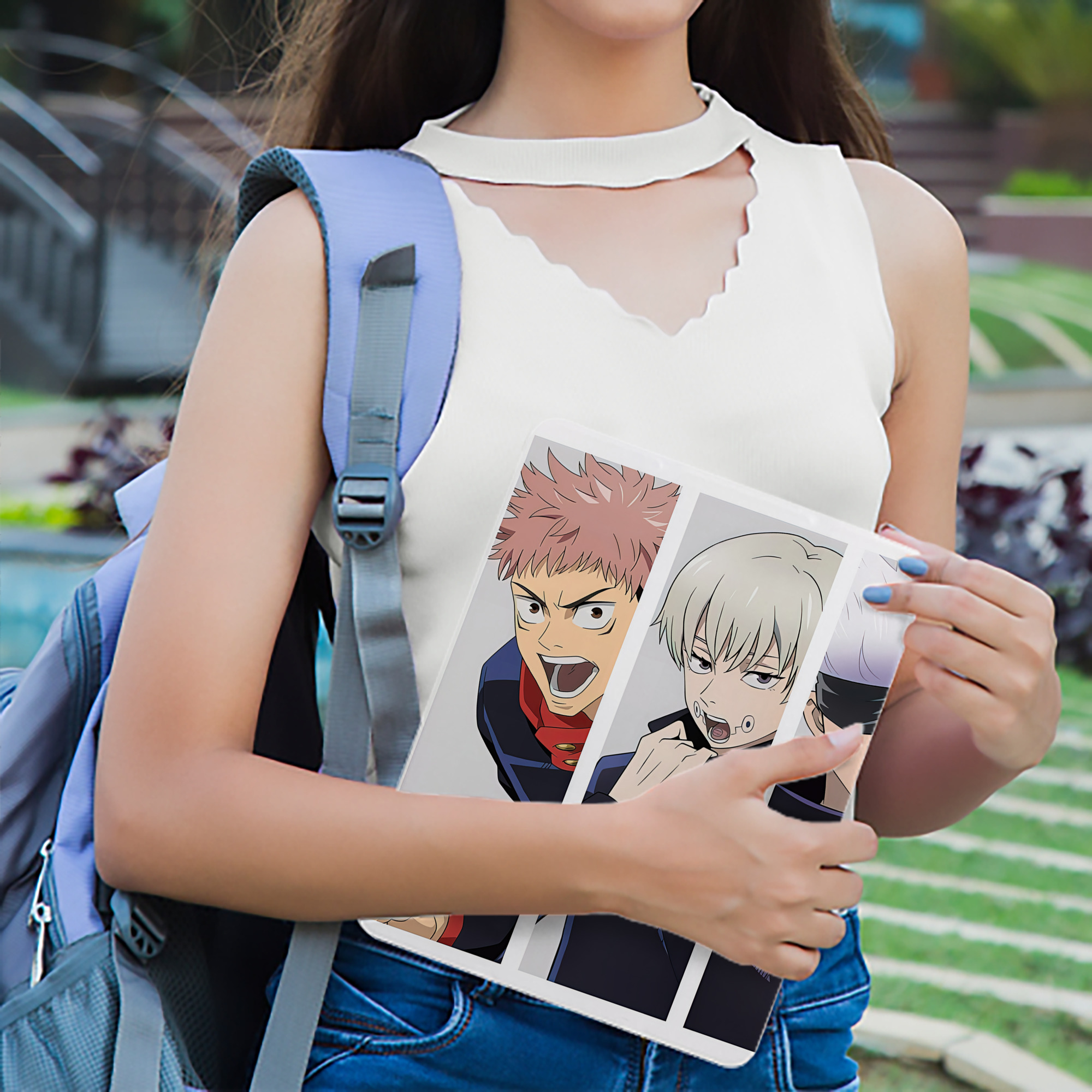 呪術廻戦 Jujutsu Kaisen IPad ケース ブック型 PUレザー TPU 耐衝撃 軽量 薄型 ペン収納なし 全面保護 IPad 各モデル対応