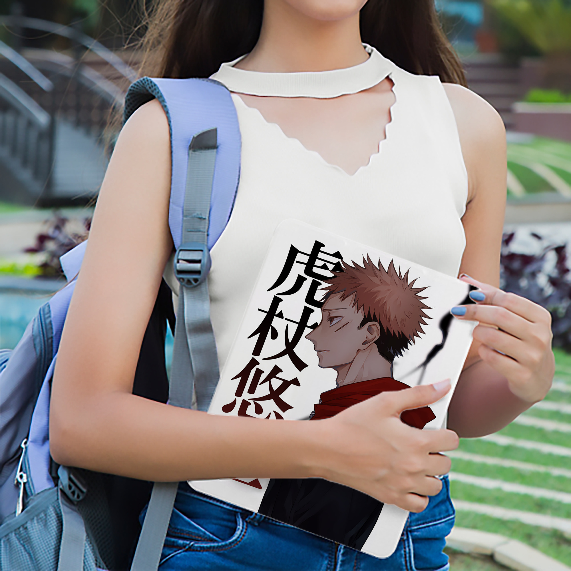 呪術廻戦 Jujutsu Kaisen IPad ケース ブック型 PUレザー TPU 耐衝撃 軽量 薄型 ペン収納なし 全面保護 IPad 各モデル対応