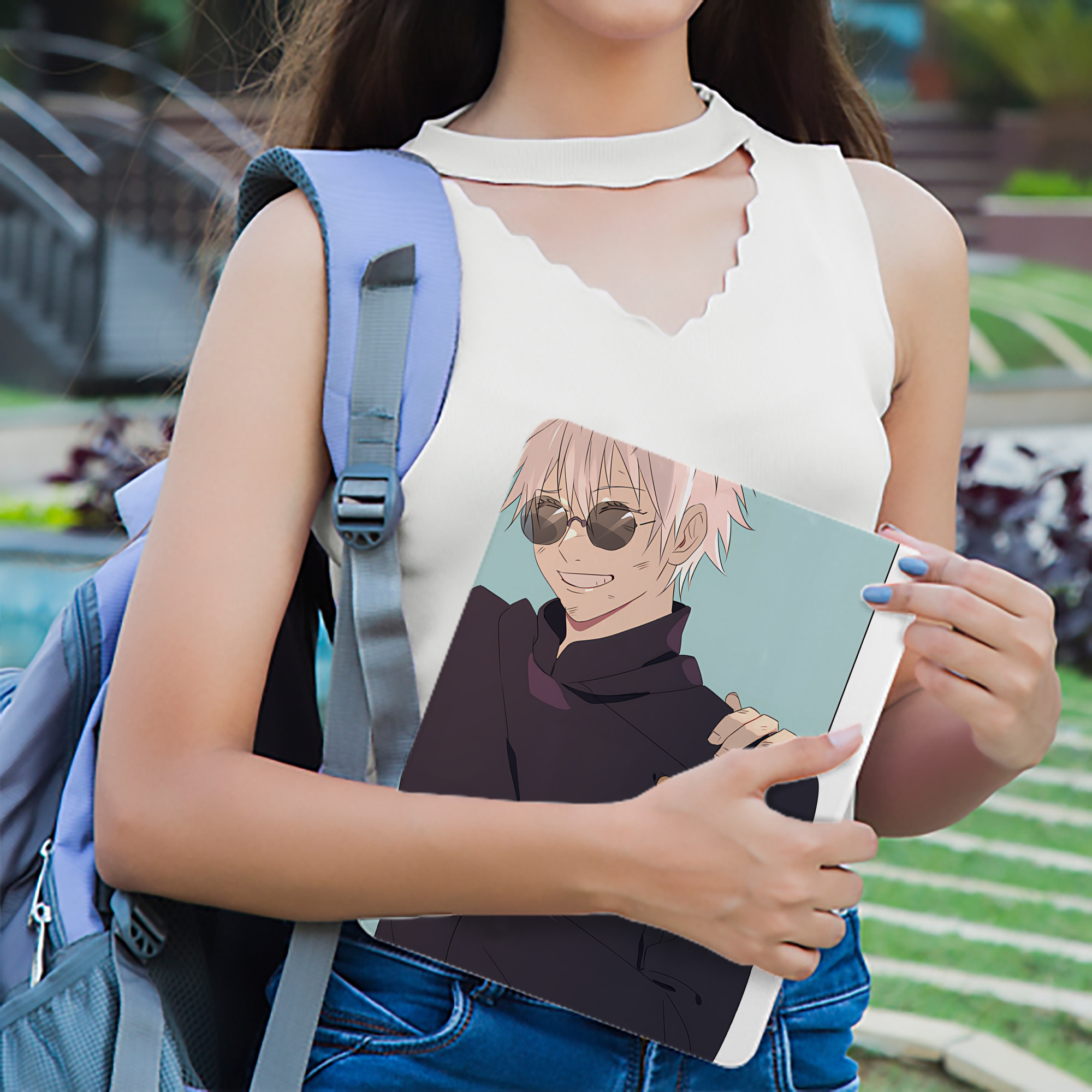 呪術廻戦 Jujutsu Kaisen IPadケース ペンホルダー付き ブックスタイルデザイン