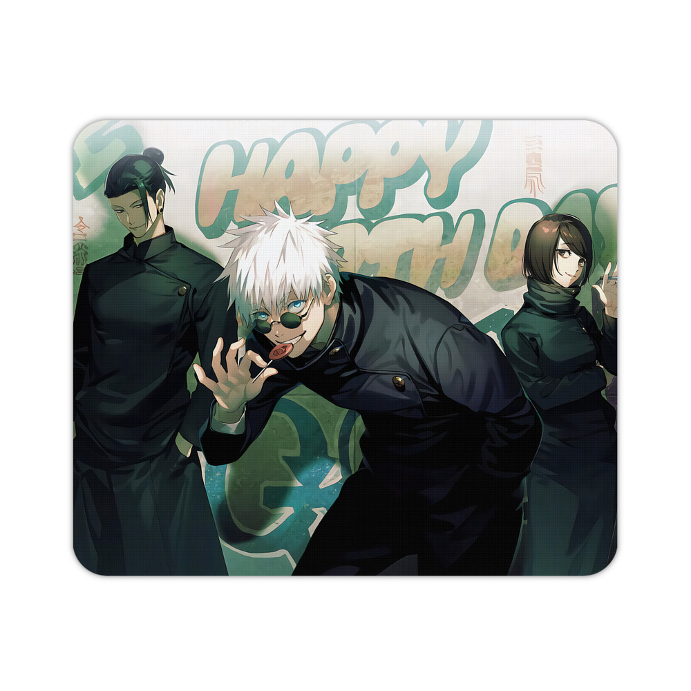 （画像用） 呪術廻戦 Jujutsu Kaisen マウスパッド ステッチ加工 ラバー素材 防水 滑り止め 超薄型 ゲーミング/オフィス対応