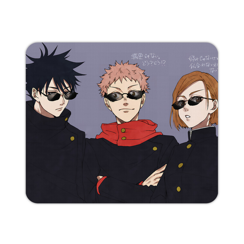 （画像用） 呪術廻戦 Jujutsu Kaisen マウスパッド ステッチ加工 ラバー素材 防水 滑り止め 超薄型 ゲーミング/オフィス対応