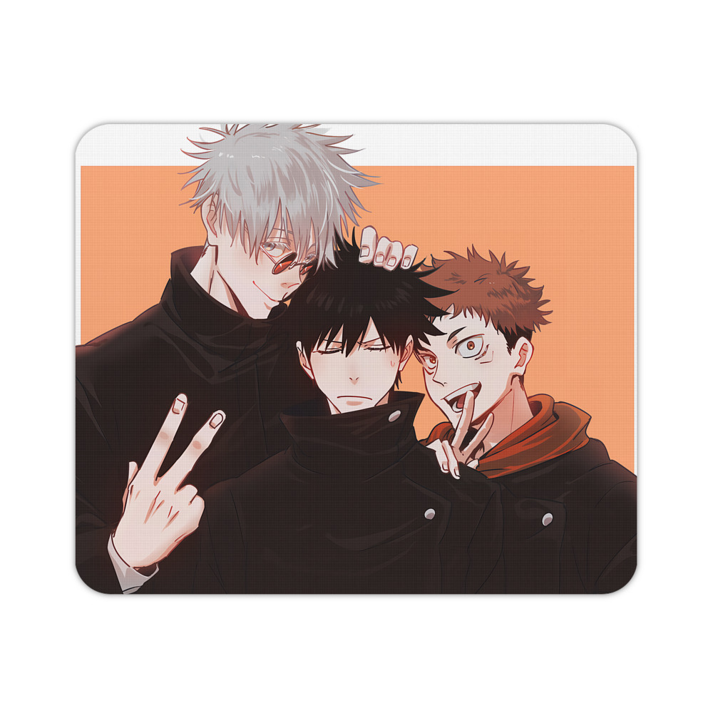 （画像用） 呪術廻戦 Jujutsu Kaisen マウスパッド ステッチ加工 ラバー素材 防水 滑り止め 超薄型 ゲーミング/オフィス対応