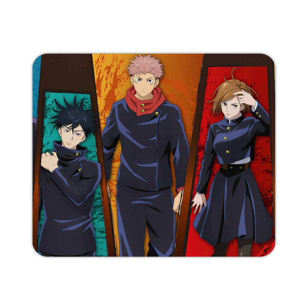 （画像用） 呪術廻戦 Jujutsu Kaisen マウスパッド ステッチ加工 ラバー素材 防水 滑り止め 超薄型 ゲーミング/オフィス対応
