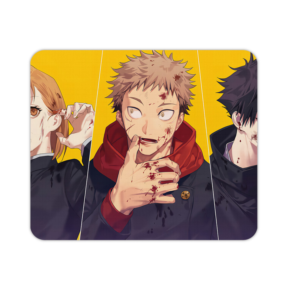 （画像用） 呪術廻戦 Jujutsu Kaisen マウスパッド ステッチ加工 ラバー素材 防水 滑り止め 超薄型 ゲーミング/オフィス対応
