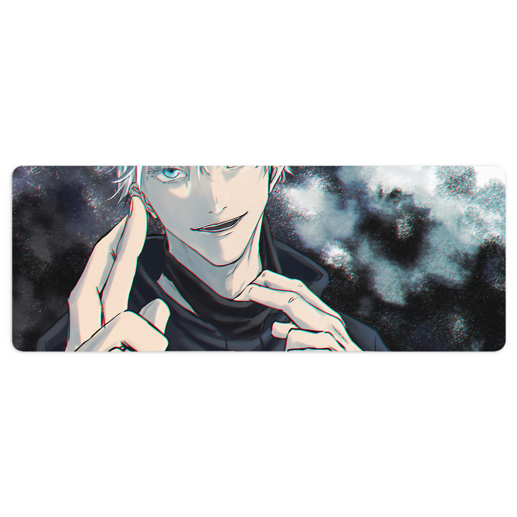 （画像用） 呪術廻戦 Jujutsu Kaisen ステッチ加工 大判デスクマット／滑り止めマウスパッド