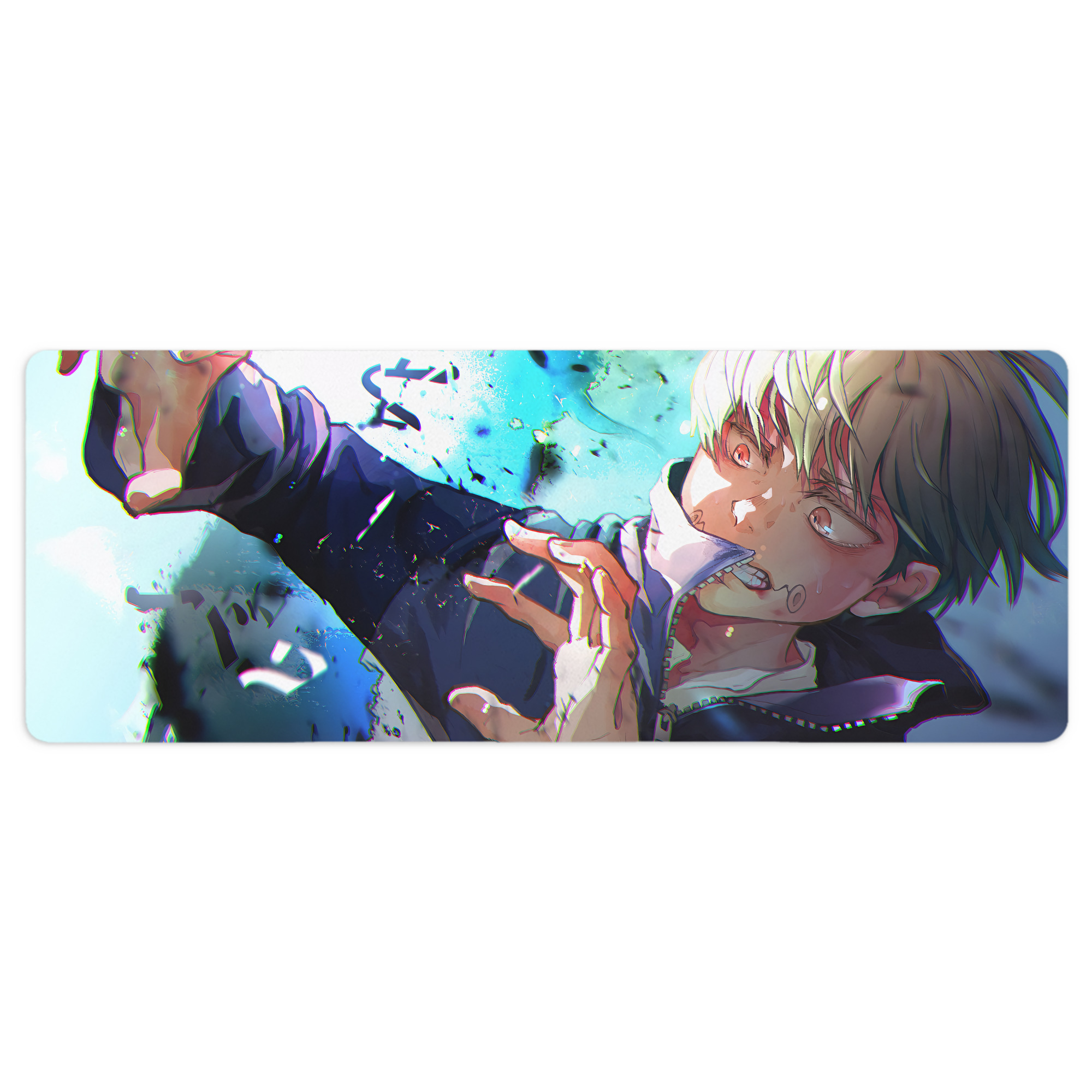 （画像用） 呪術廻戦 Jujutsu Kaisen ステッチ加工 大判デスクマット／滑り止めマウスパッド