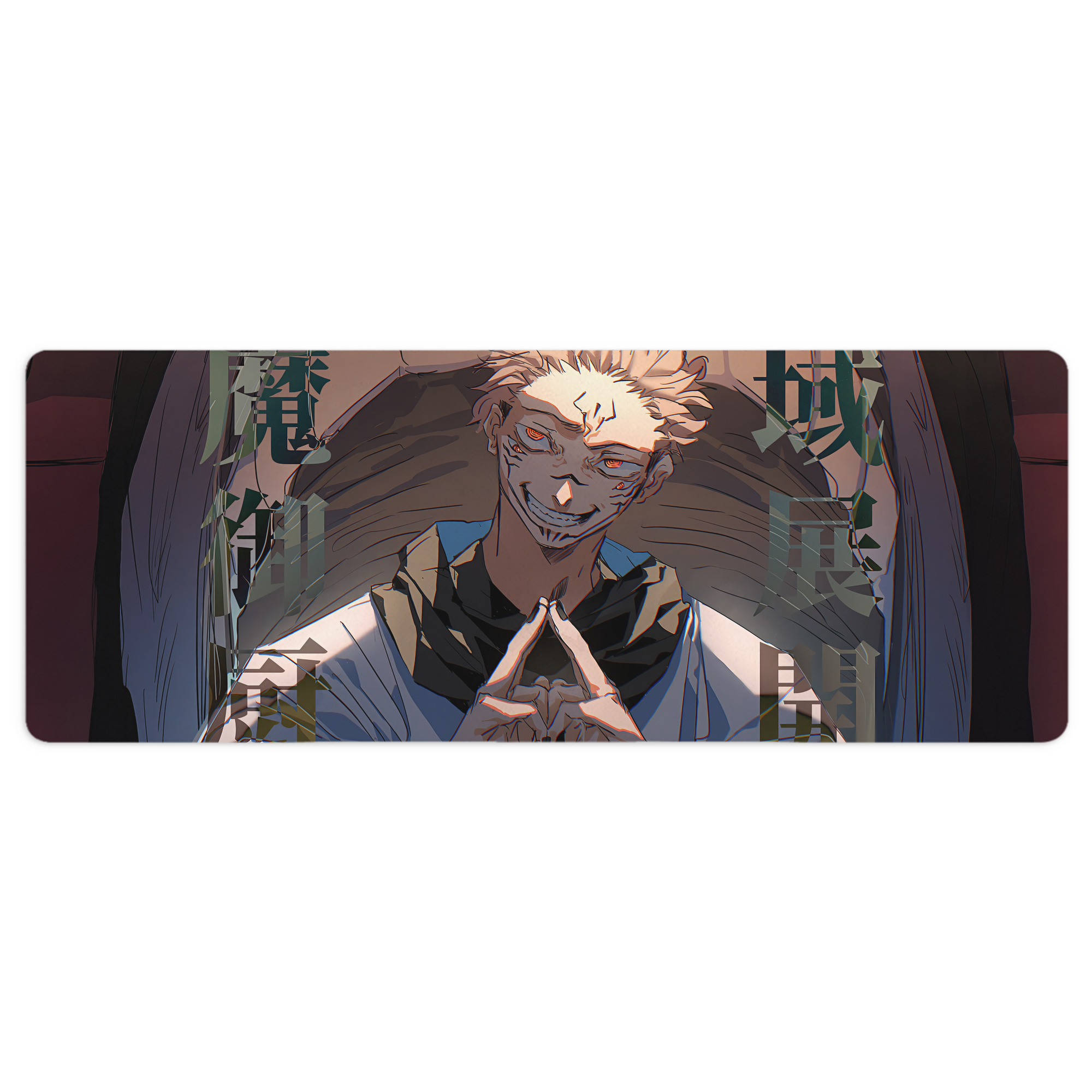 （画像用） 呪術廻戦 Jujutsu Kaisen ステッチ加工 大判デスクマット／滑り止めマウスパッド