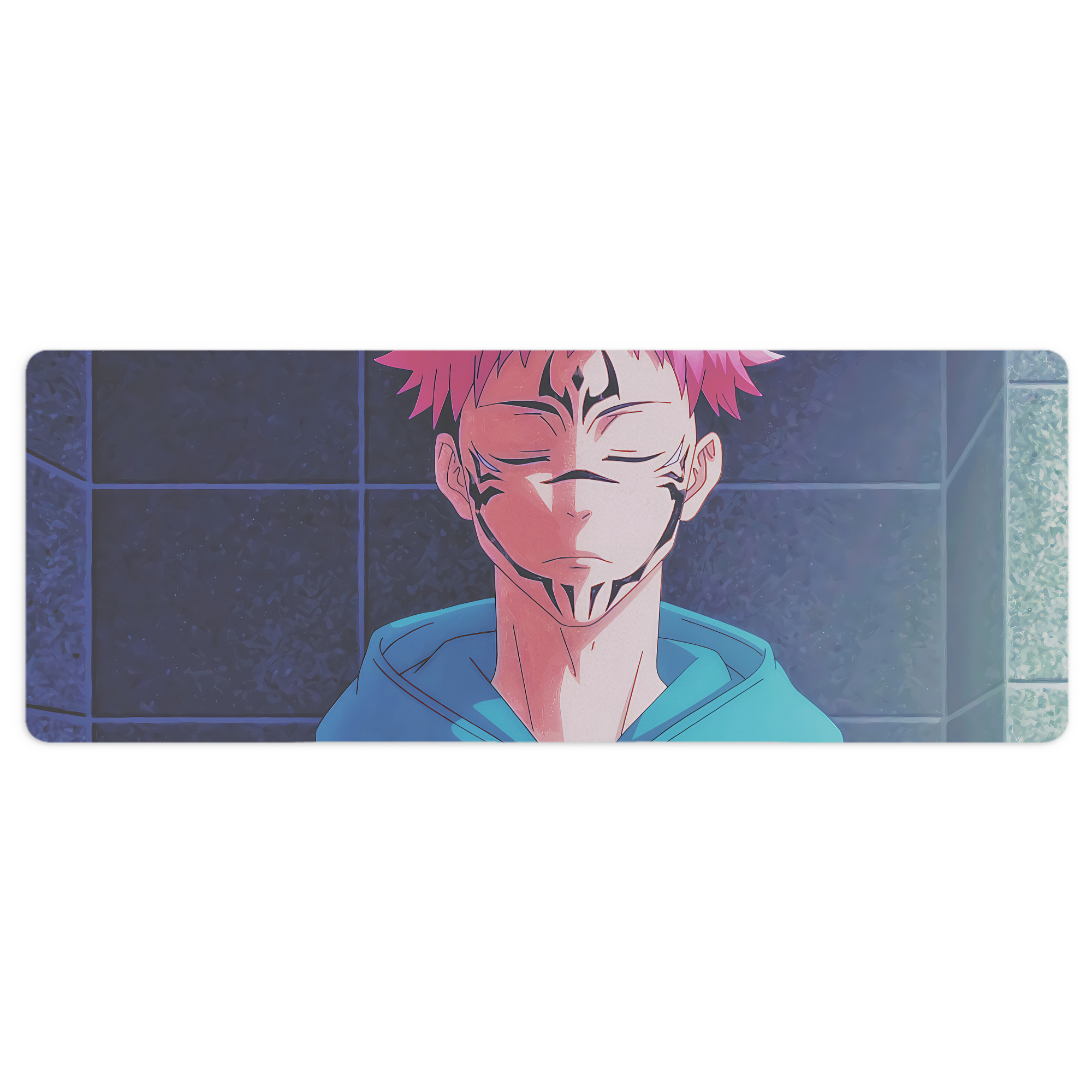 （画像用） 呪術廻戦 Jujutsu Kaisen ステッチ加工 大判デスクマット／滑り止めマウスパッド