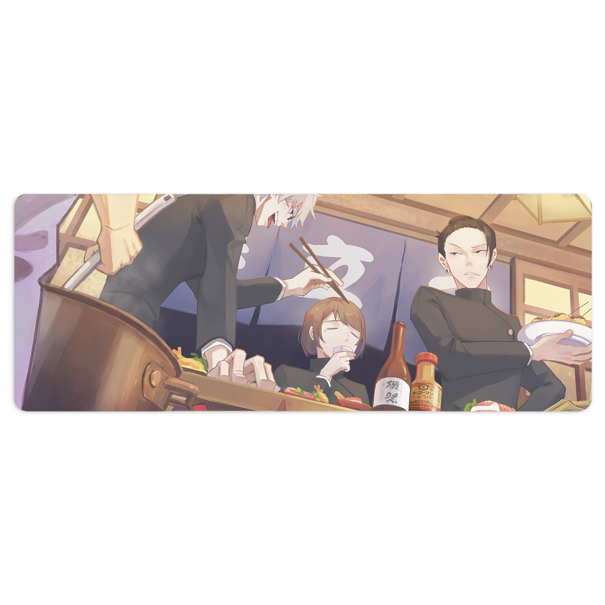 （画像用） 呪術廻戦 Jujutsu Kaisen ステッチ加工 大判デスクマット／滑り止めマウスパッド