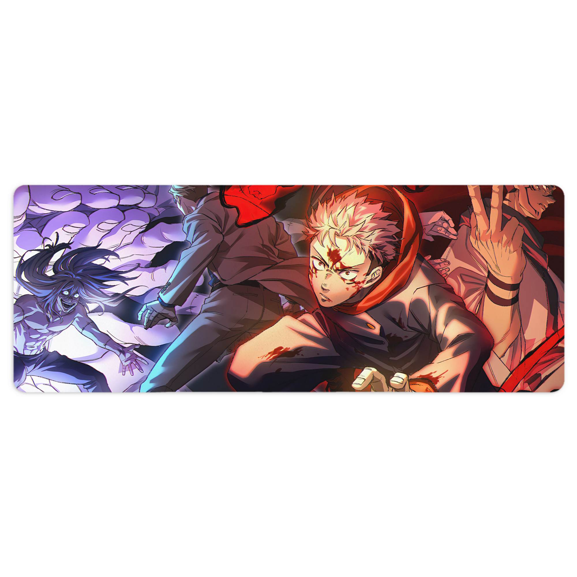 （画像用） 呪術廻戦 Jujutsu Kaisen ステッチ加工 大判デスクマット／滑り止めマウスパッド
