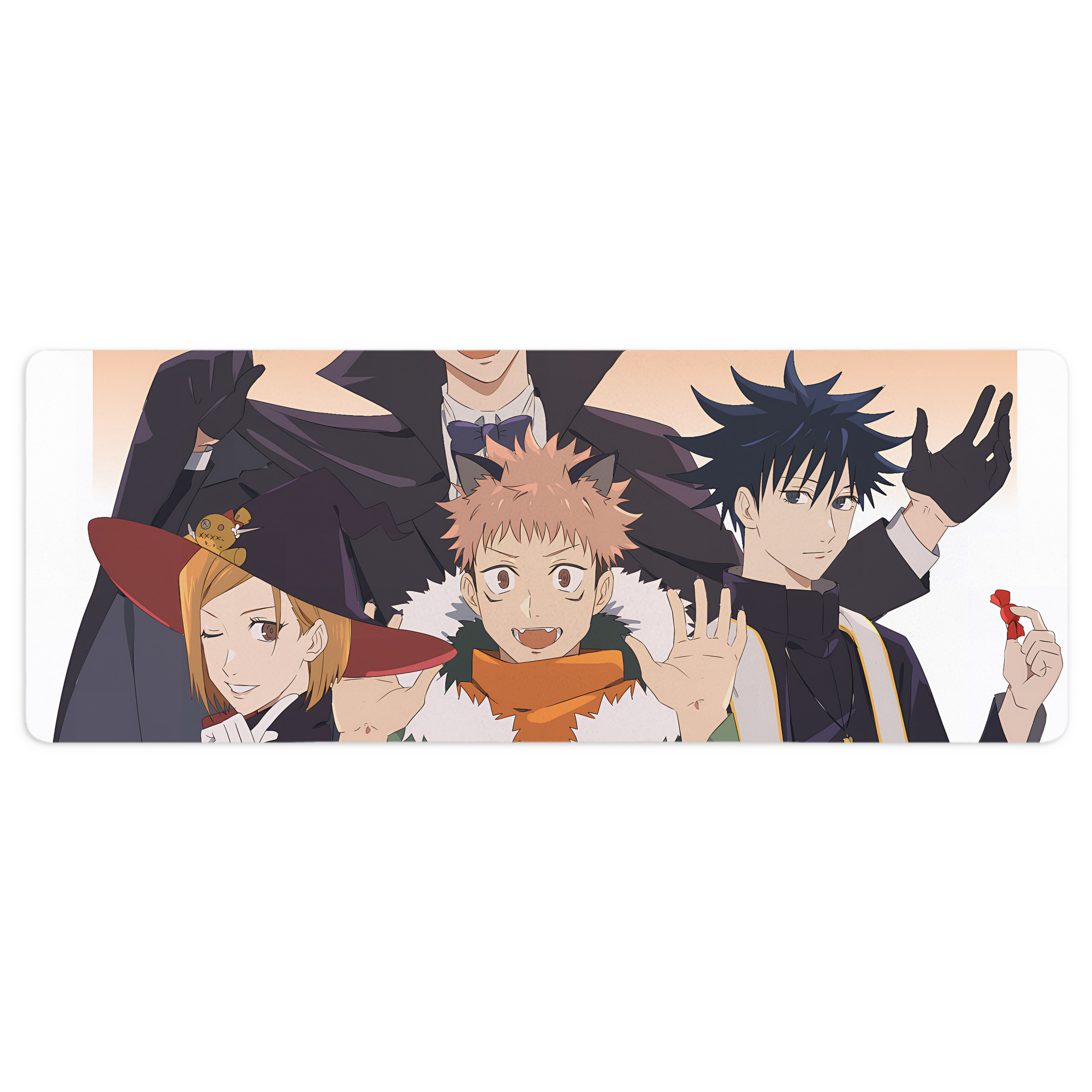 （画像用） 呪術廻戦 Jujutsu Kaisen ステッチ加工 大判デスクマット／滑り止めマウスパッド