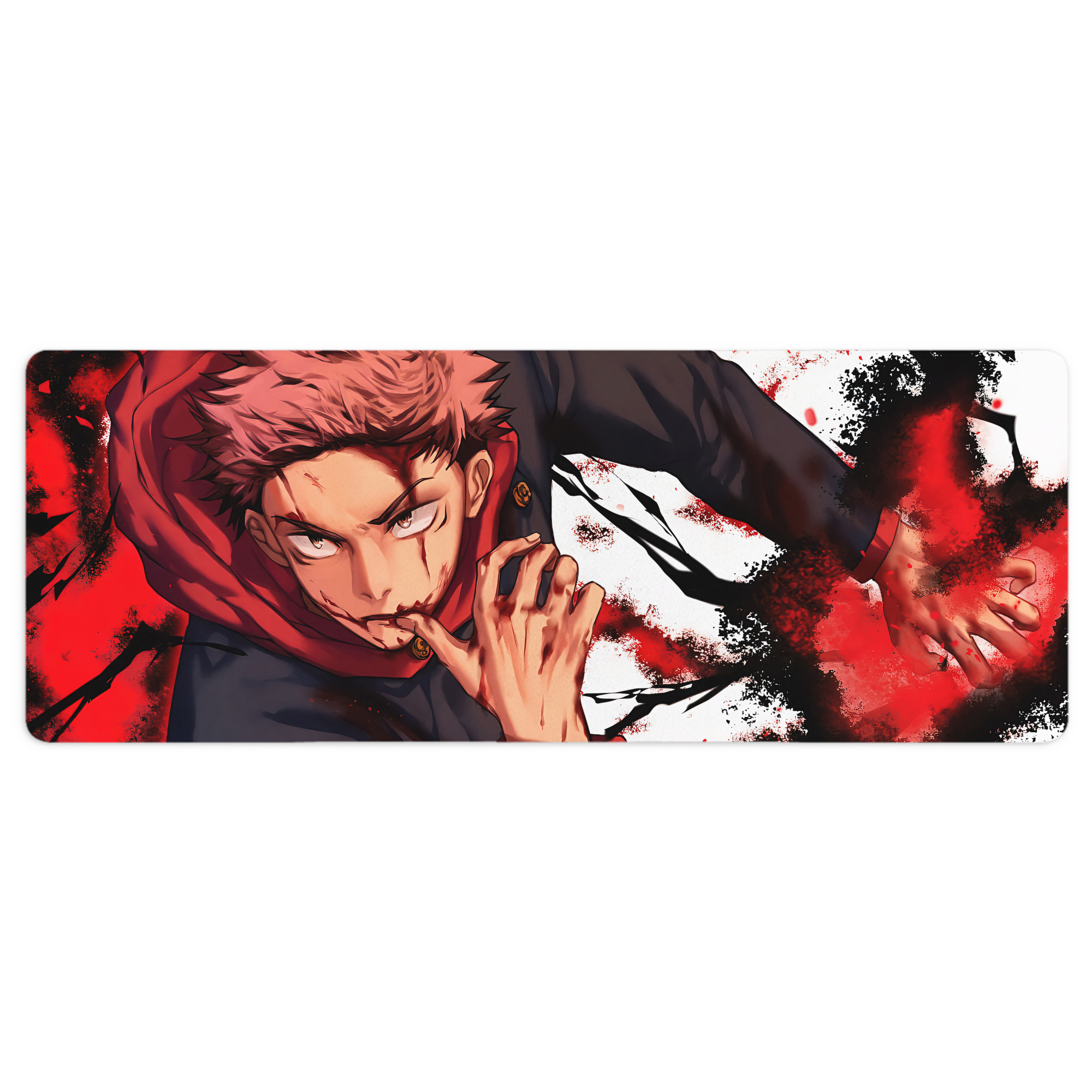 （画像用） 呪術廻戦 Jujutsu Kaisen ステッチ加工 大判デスクマット／滑り止めマウスパッド