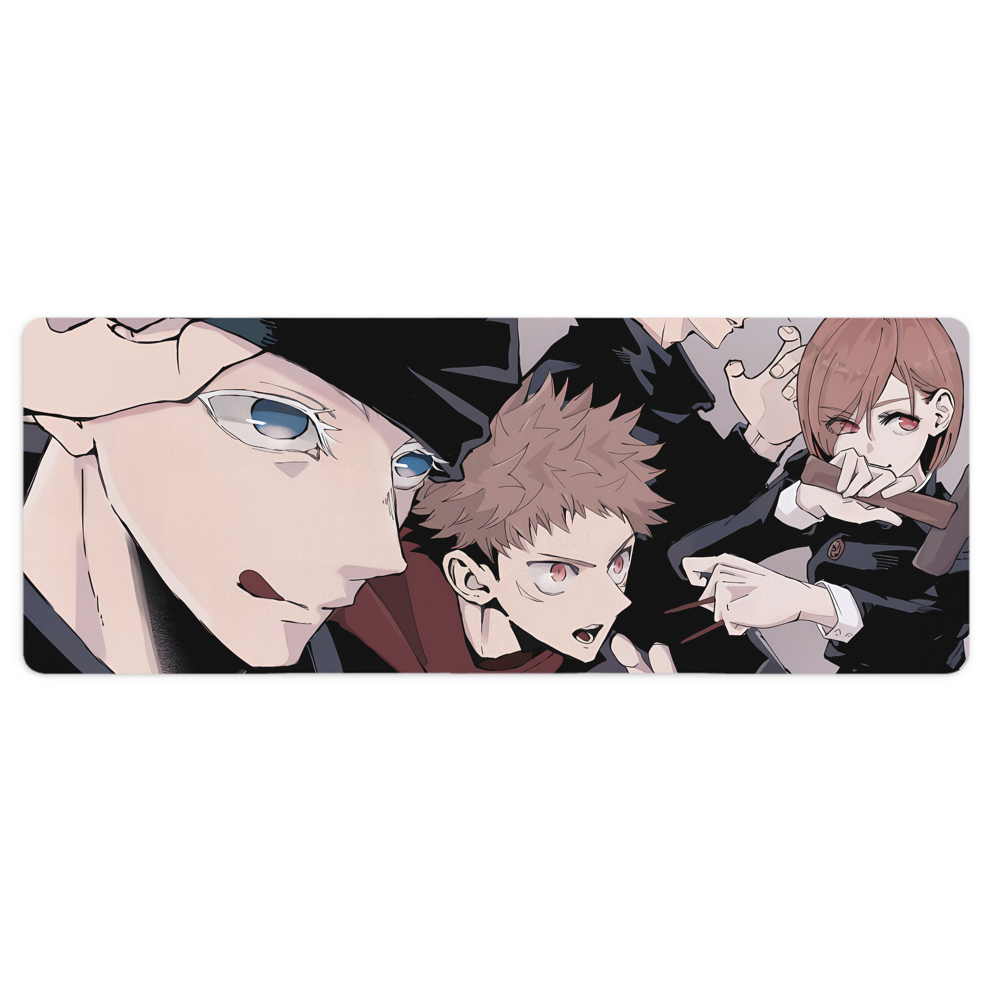 （画像用） 呪術廻戦 Jujutsu Kaisen ステッチ加工 大判デスクマット／滑り止めマウスパッド