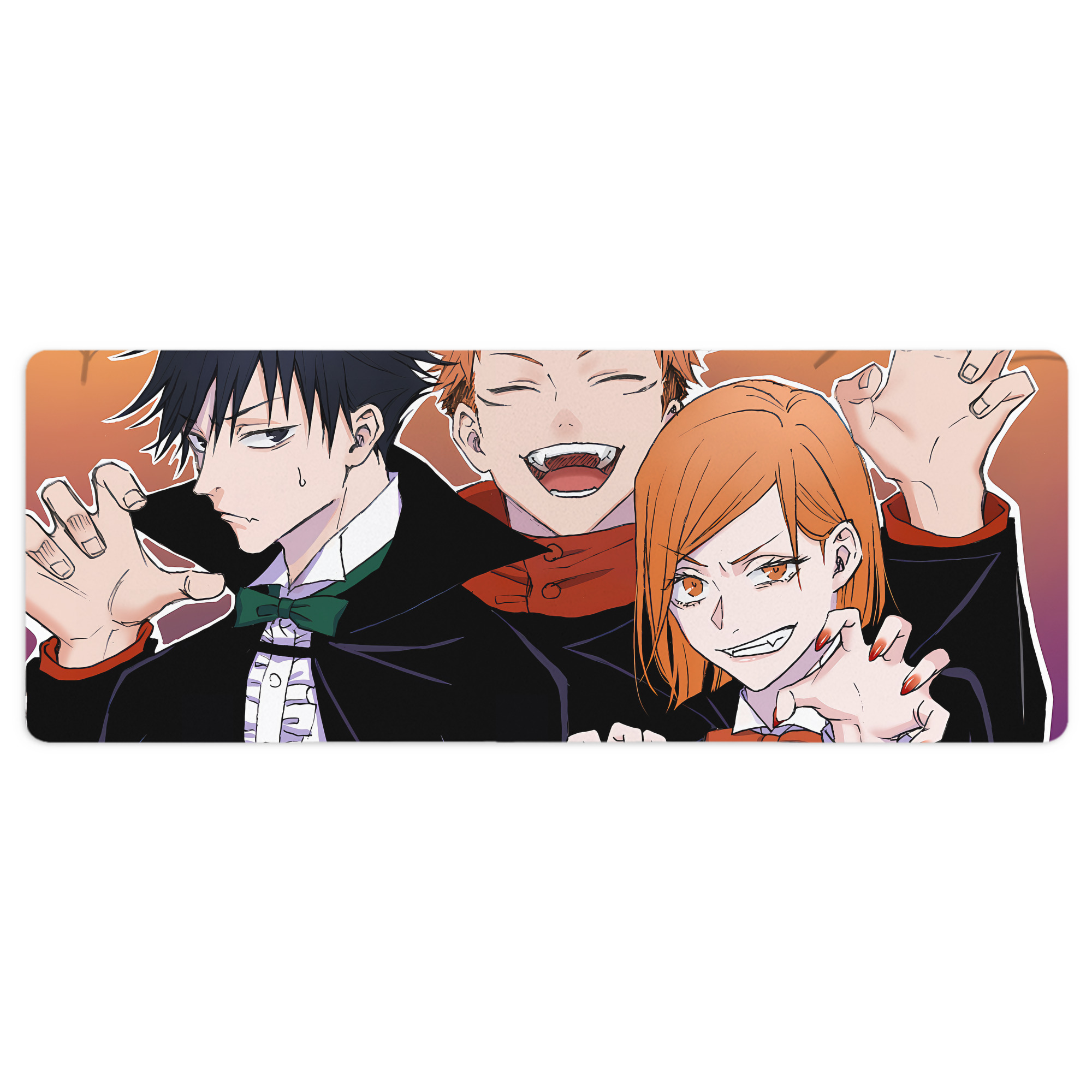 （画像用） 呪術廻戦 Jujutsu Kaisen ステッチ加工 大判デスクマット／滑り止めマウスパッド