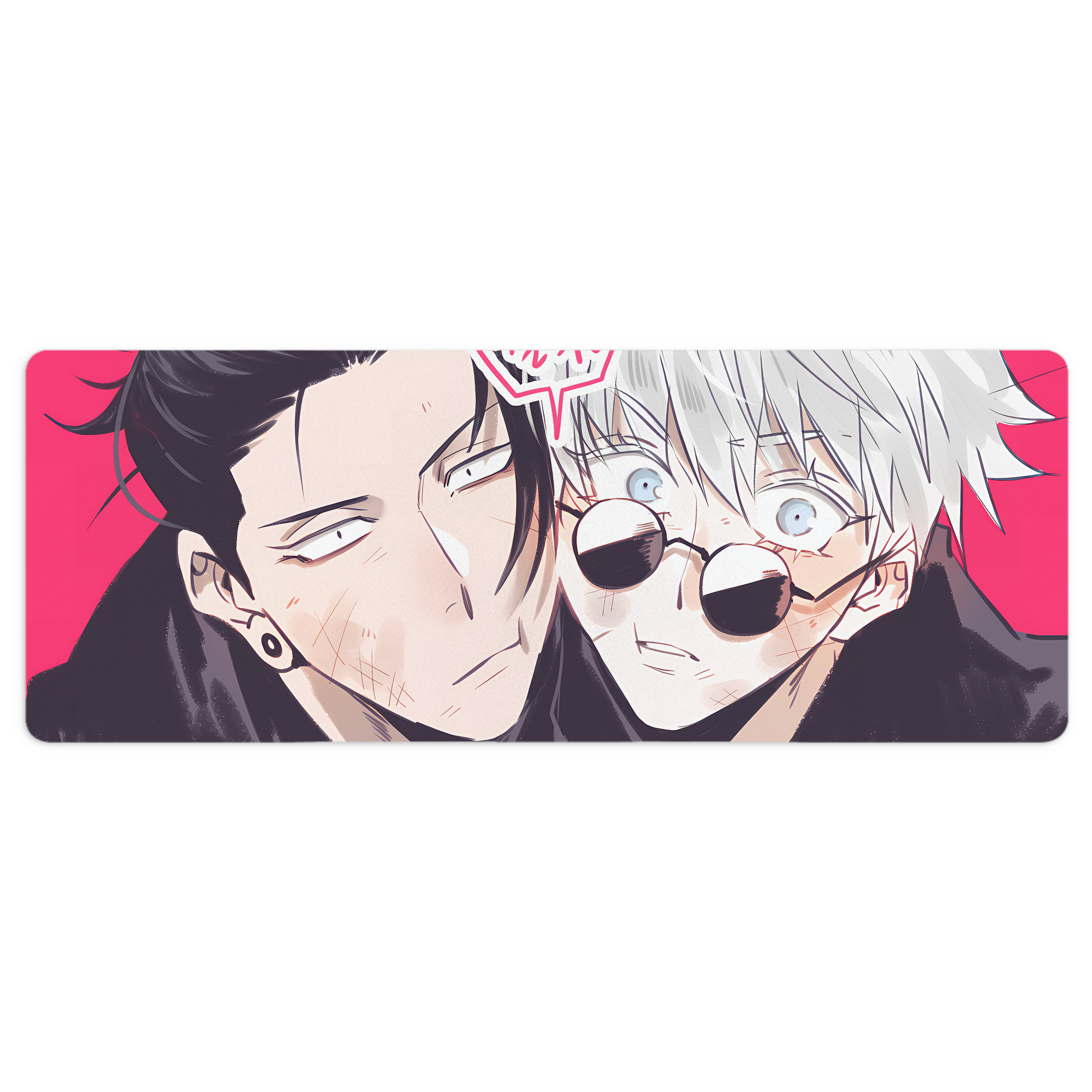 （画像用） 呪術廻戦 Jujutsu Kaisen ステッチ加工 大判デスクマット／滑り止めマウスパッド