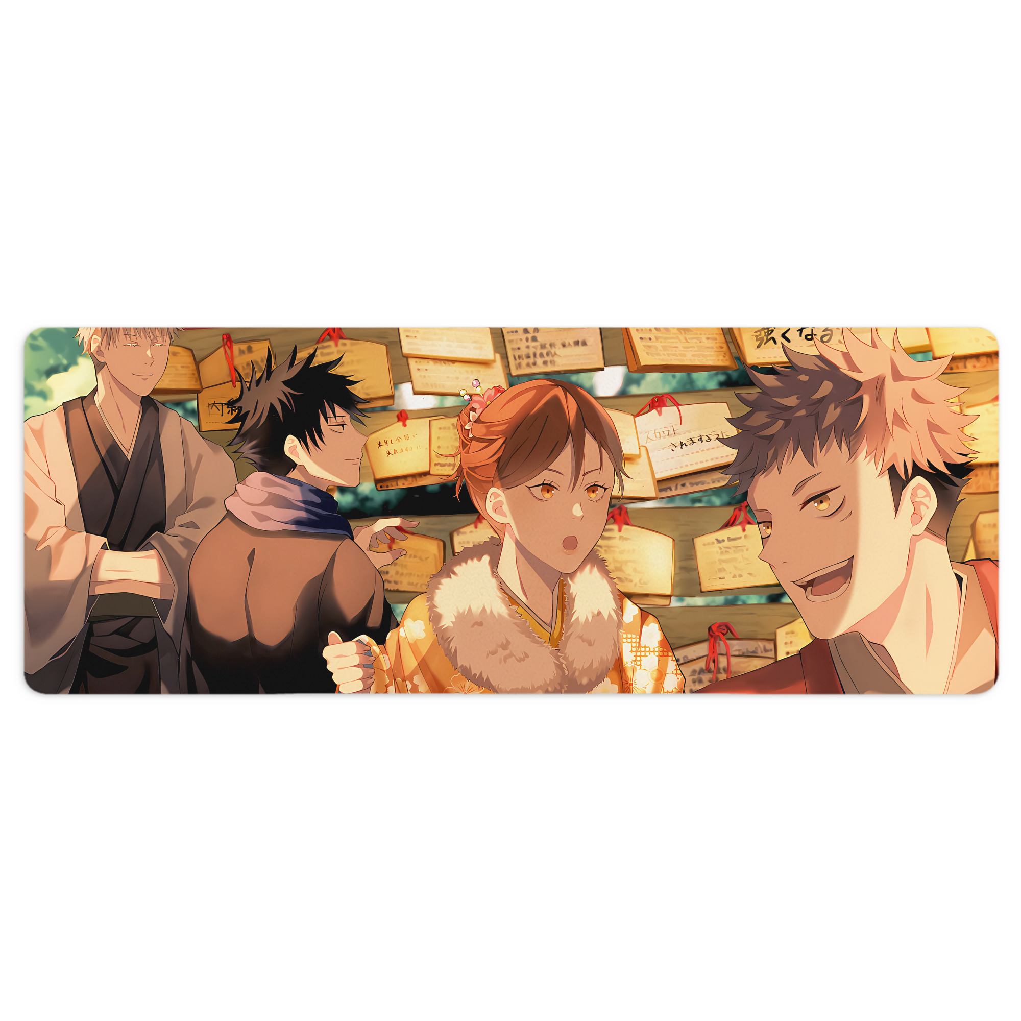 （画像用） 呪術廻戦 Jujutsu Kaisen ステッチ加工 大判デスクマット／滑り止めマウスパッド