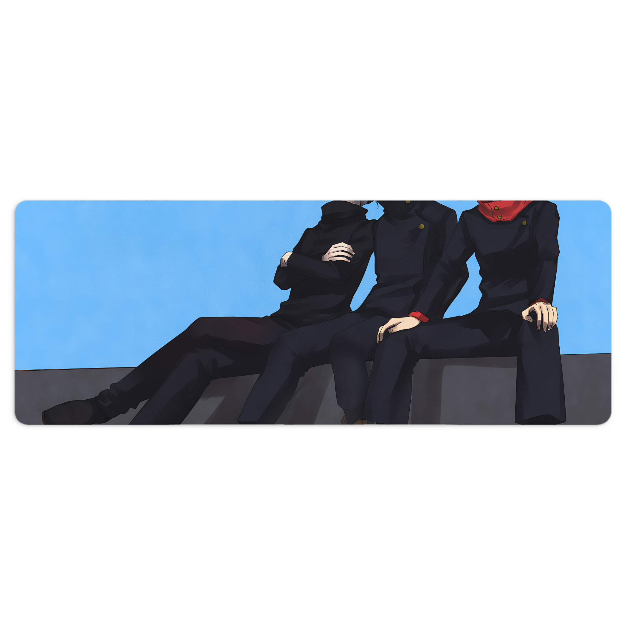 （画像用） 呪術廻戦 Jujutsu Kaisen ステッチ加工 大判デスクマット／滑り止めマウスパッド