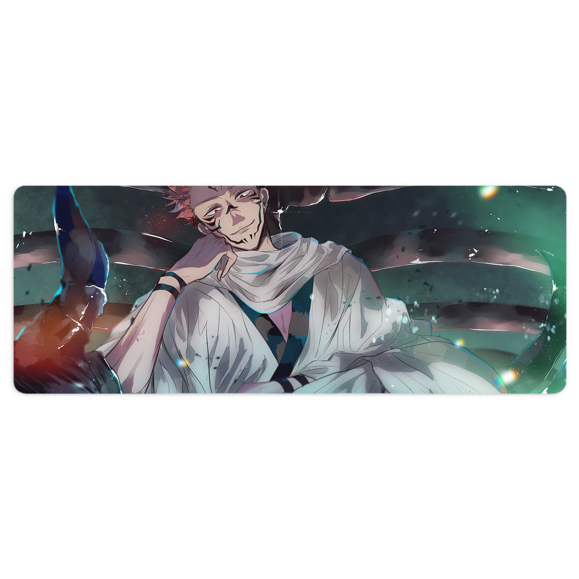 （画像用） 呪術廻戦 Jujutsu Kaisen ステッチ加工 大判デスクマット／滑り止めマウスパッド