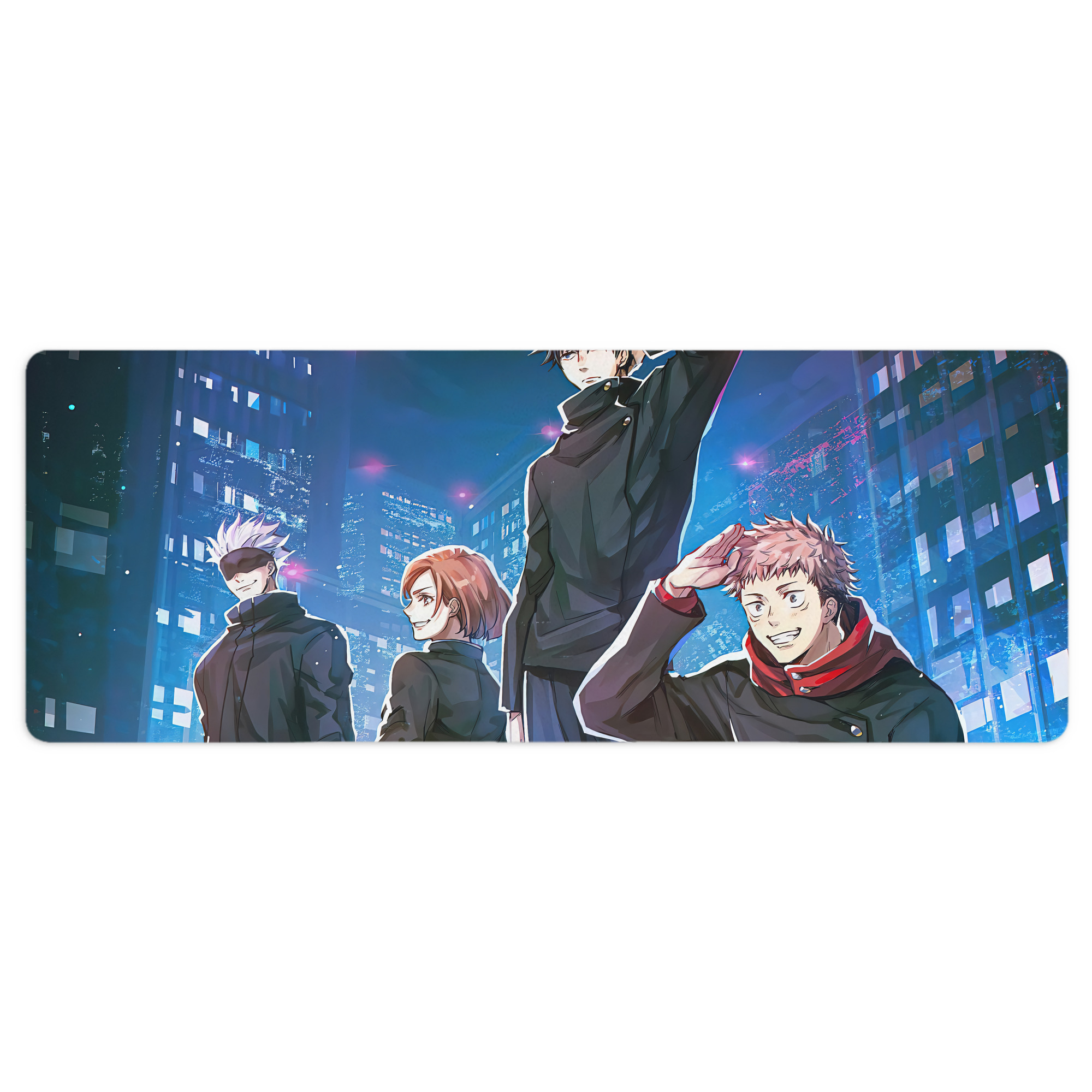 （画像用） 呪術廻戦 Jujutsu Kaisen ステッチ加工 大判デスクマット／滑り止めマウスパッド