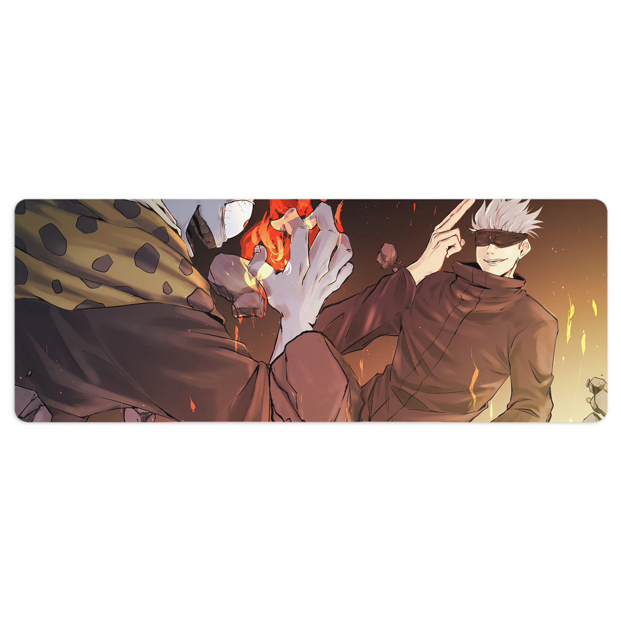 （画像用） 呪術廻戦 Jujutsu Kaisen ステッチ加工 大判デスクマット／滑り止めマウスパッド