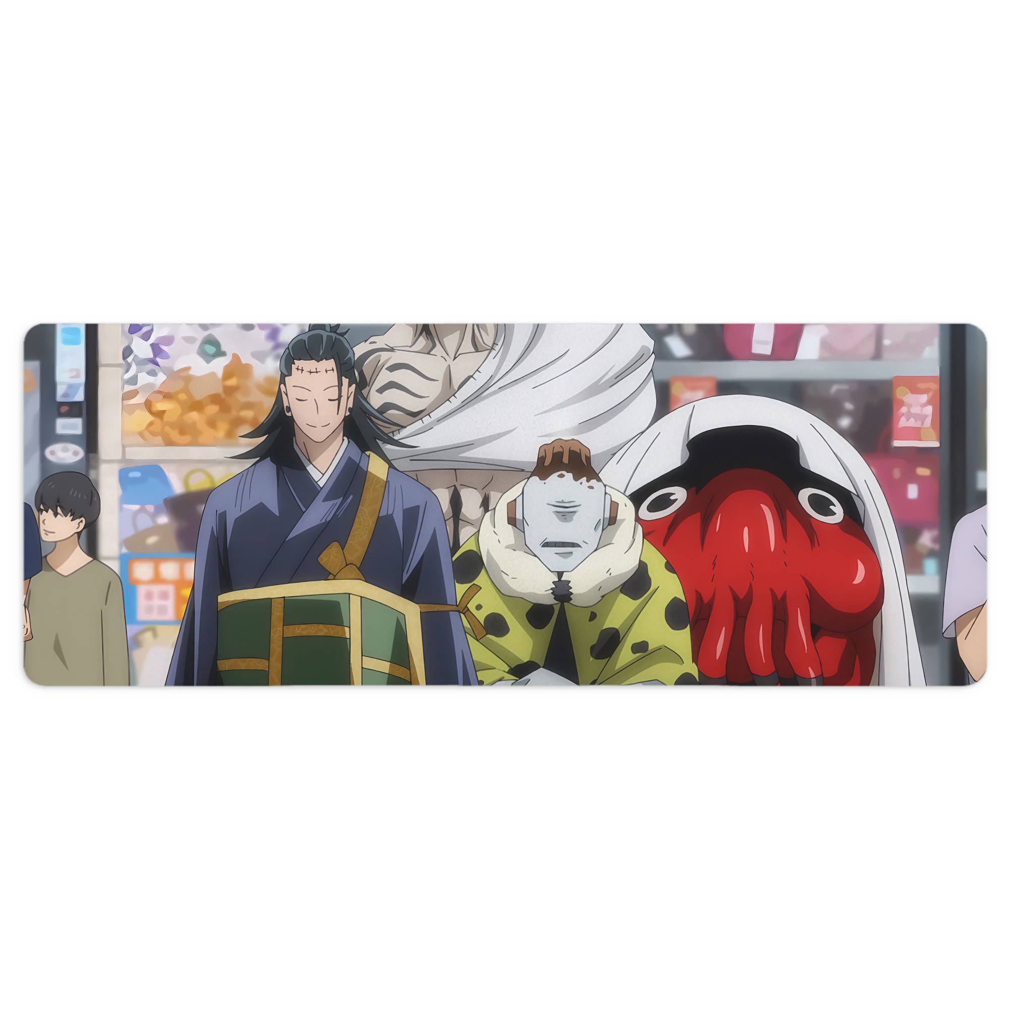 （画像用） 呪術廻戦 Jujutsu Kaisen ステッチ加工 大判デスクマット／滑り止めマウスパッド