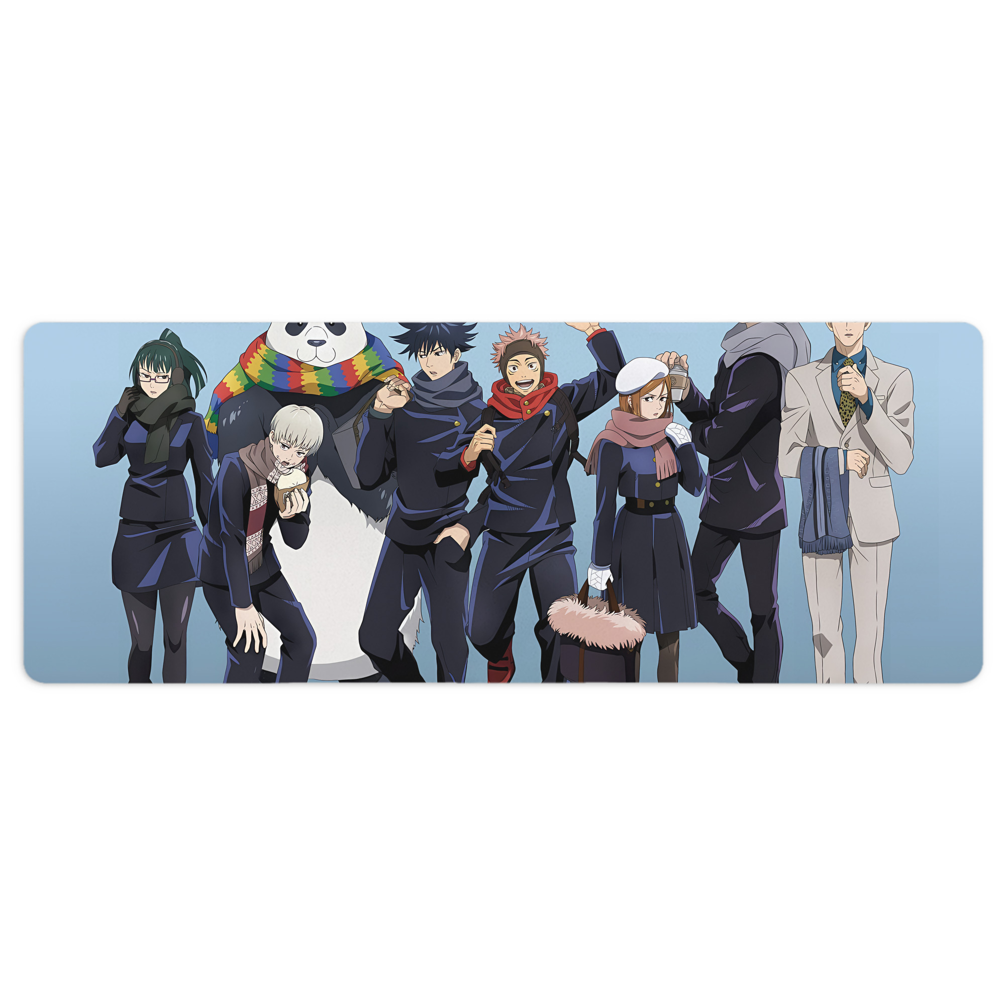 （画像用） 呪術廻戦 Jujutsu Kaisen ステッチ加工 大判デスクマット／滑り止めマウスパッド