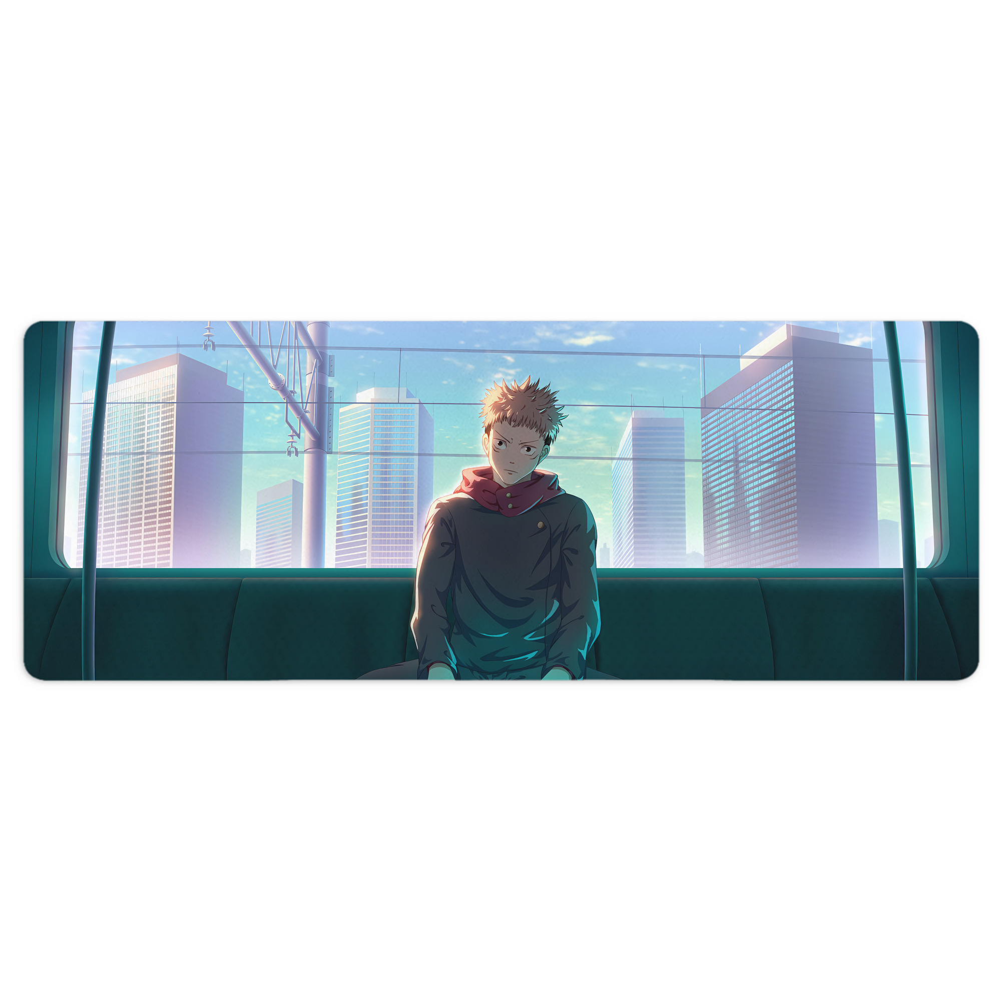 （画像用） 呪術廻戦 Jujutsu Kaisen ステッチ加工 大判デスクマット／滑り止めマウスパッド