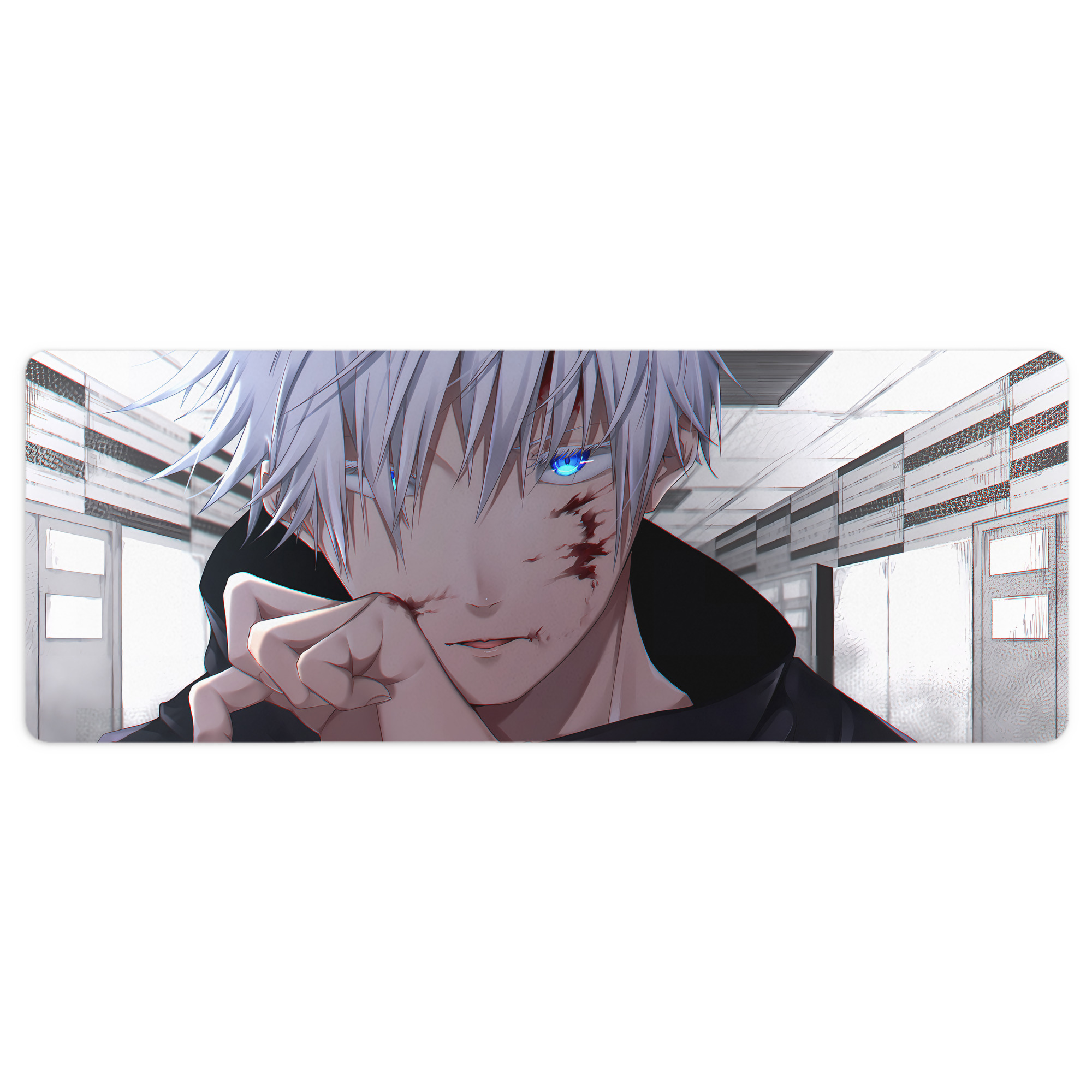 （画像用） 呪術廻戦 Jujutsu Kaisen ステッチ加工 大判デスクマット／滑り止めマウスパッド