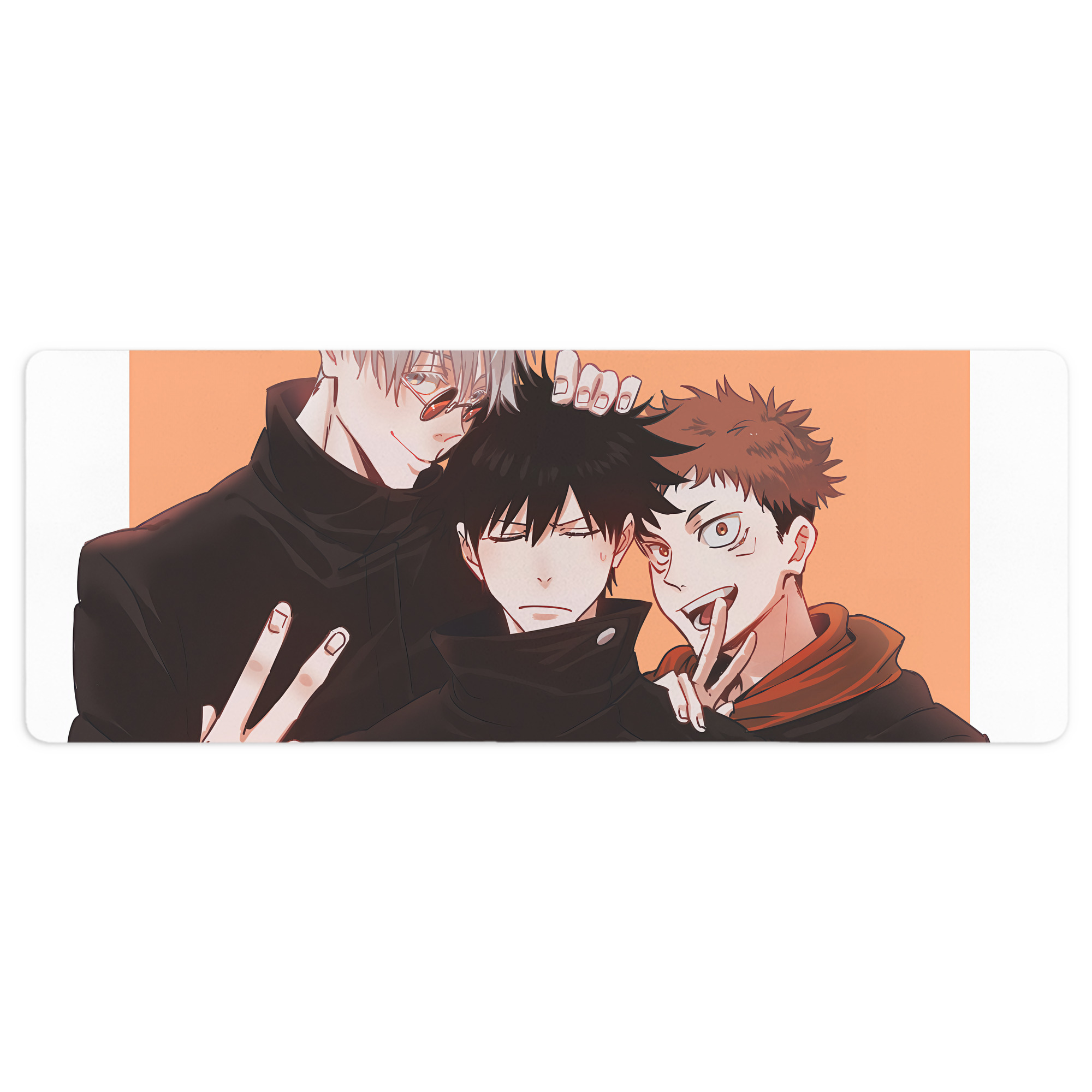 （画像用） 呪術廻戦 Jujutsu Kaisen ステッチ加工 大判デスクマット／滑り止めマウスパッド