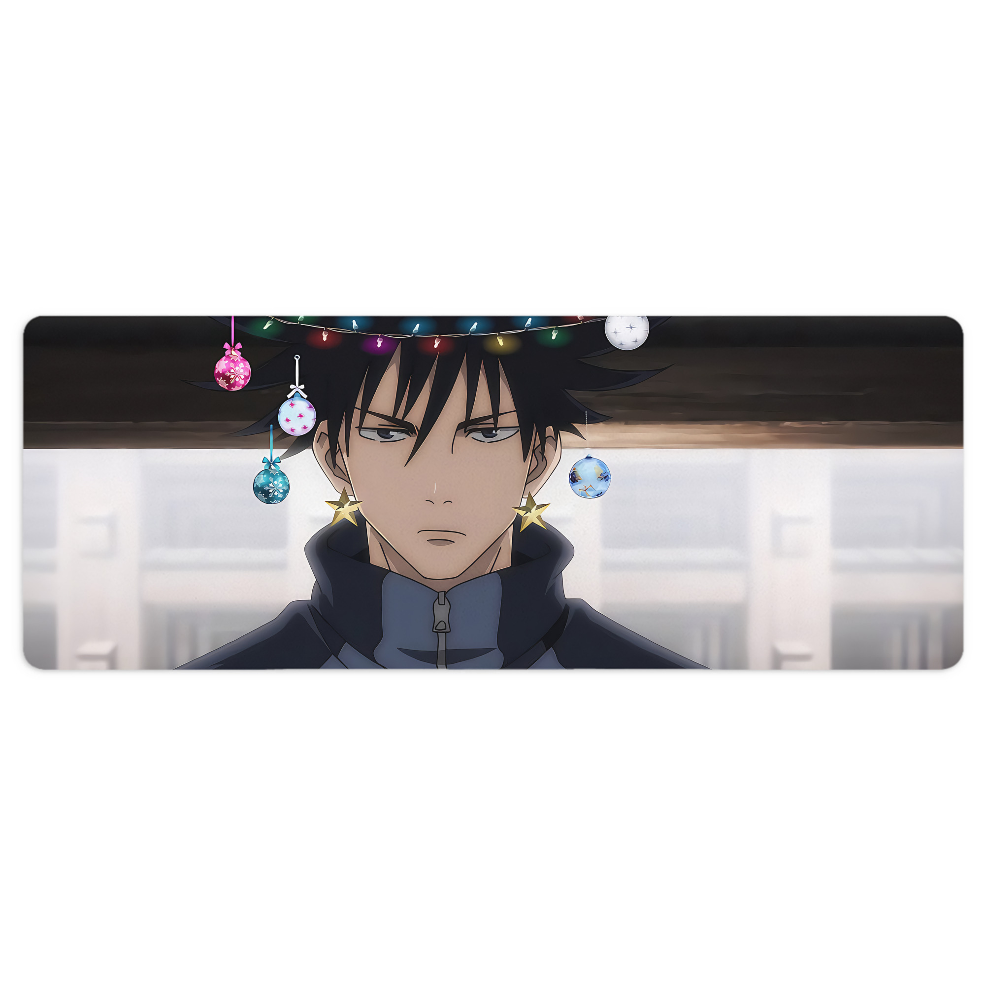 （画像用） 呪術廻戦 Jujutsu Kaisen ステッチ加工 大判デスクマット／滑り止めマウスパッド