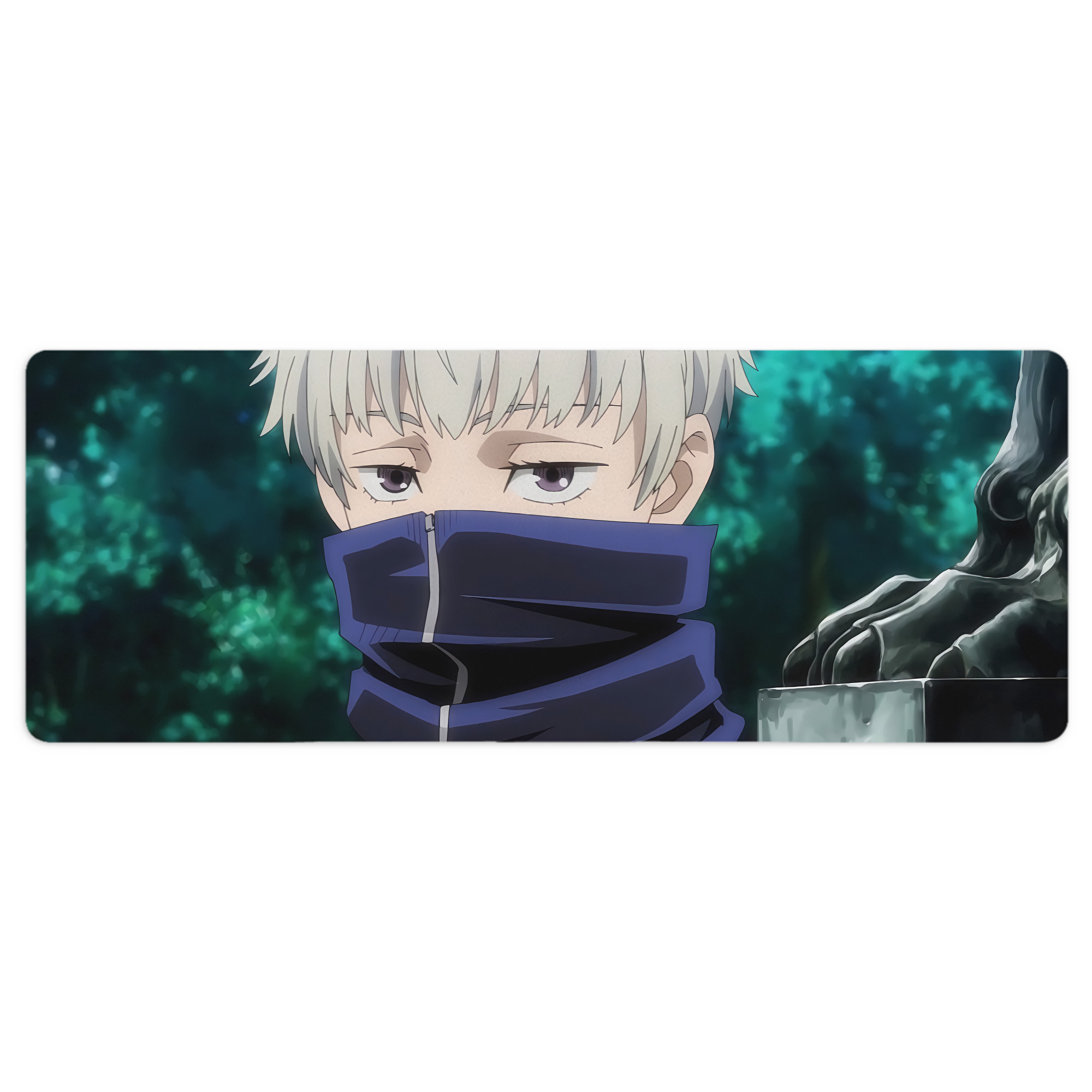 （画像用） 呪術廻戦 Jujutsu Kaisen ステッチ加工 大判デスクマット／滑り止めマウスパッド