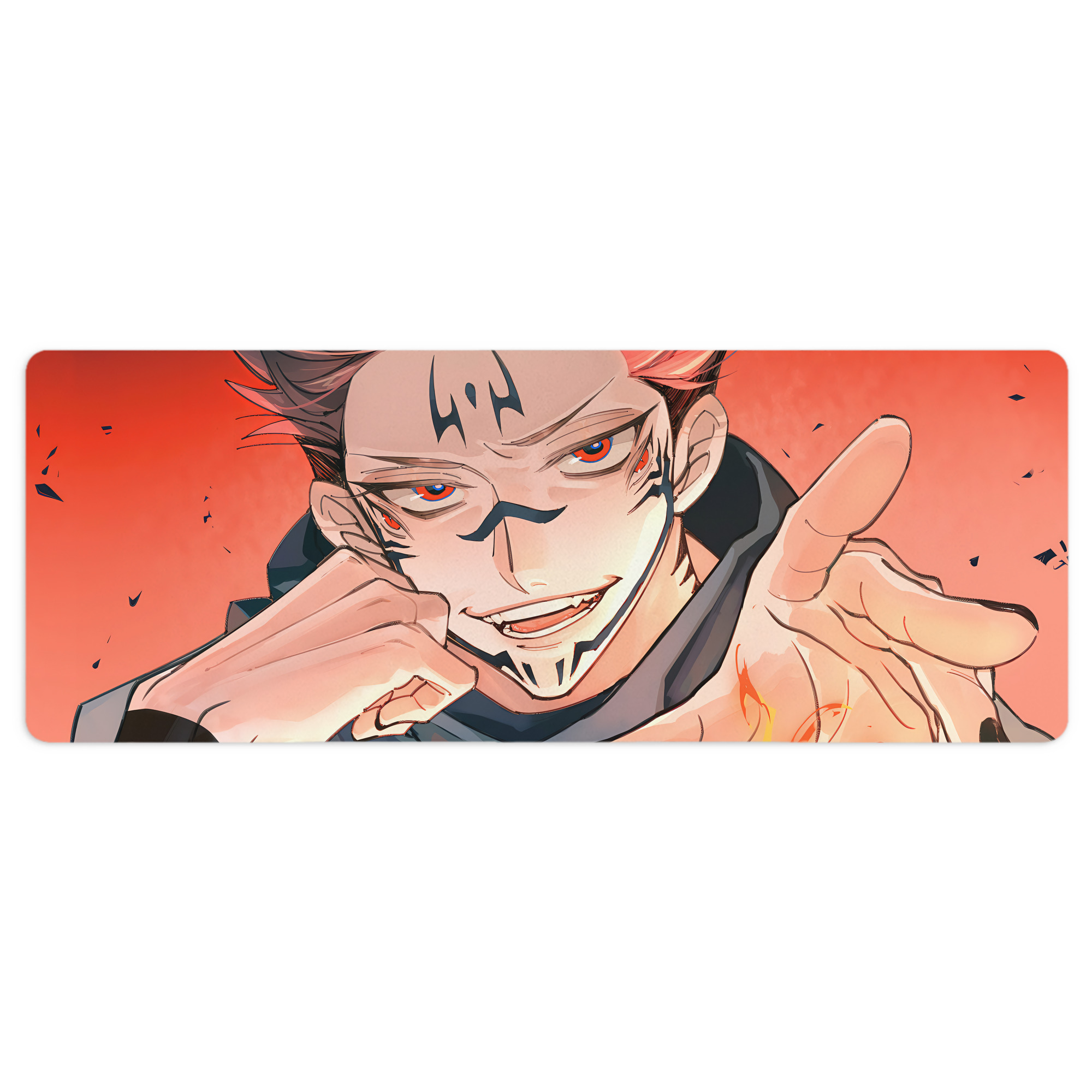 （画像用） 呪術廻戦 Jujutsu Kaisen ステッチ加工 大判デスクマット／滑り止めマウスパッド