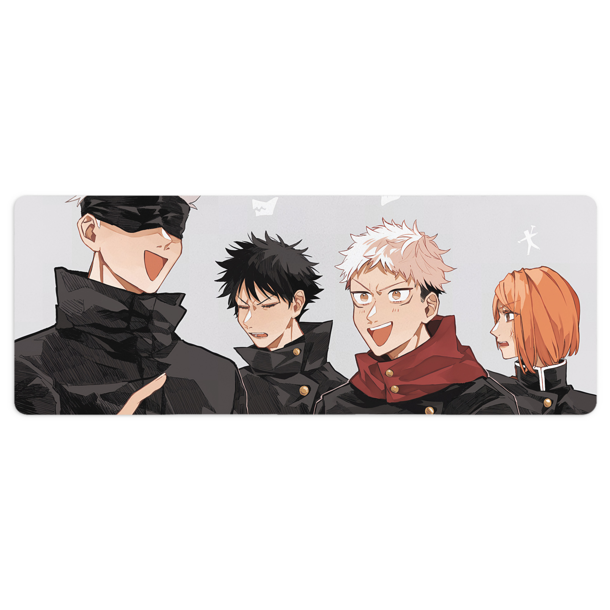 （画像用） 呪術廻戦 Jujutsu Kaisen ステッチ加工 大判デスクマット／滑り止めマウスパッド
