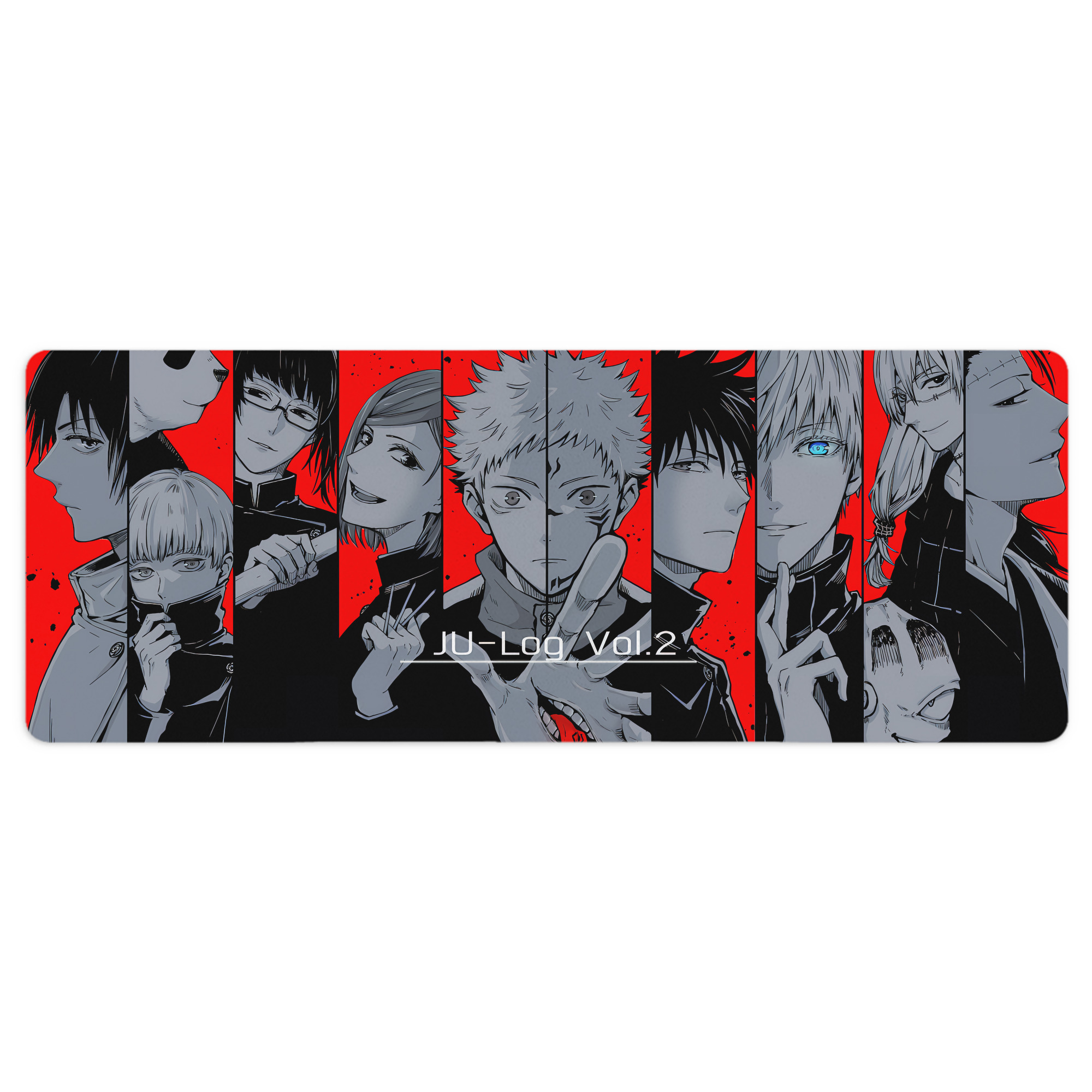 （画像用） 呪術廻戦 Jujutsu Kaisen ステッチ加工 大判デスクマット／滑り止めマウスパッド