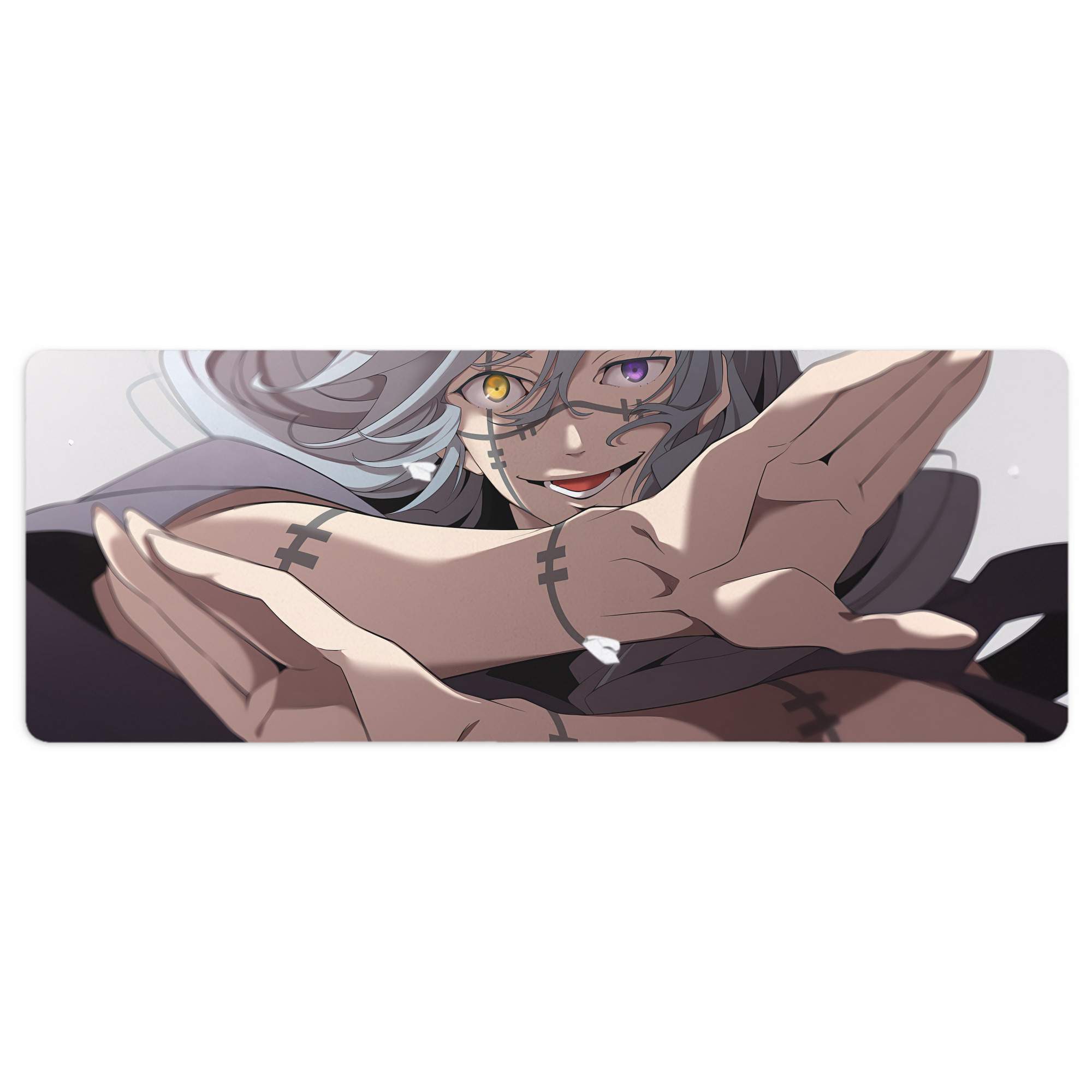 （画像用） 呪術廻戦 Jujutsu Kaisen ステッチ加工 大判デスクマット／滑り止めマウスパッド