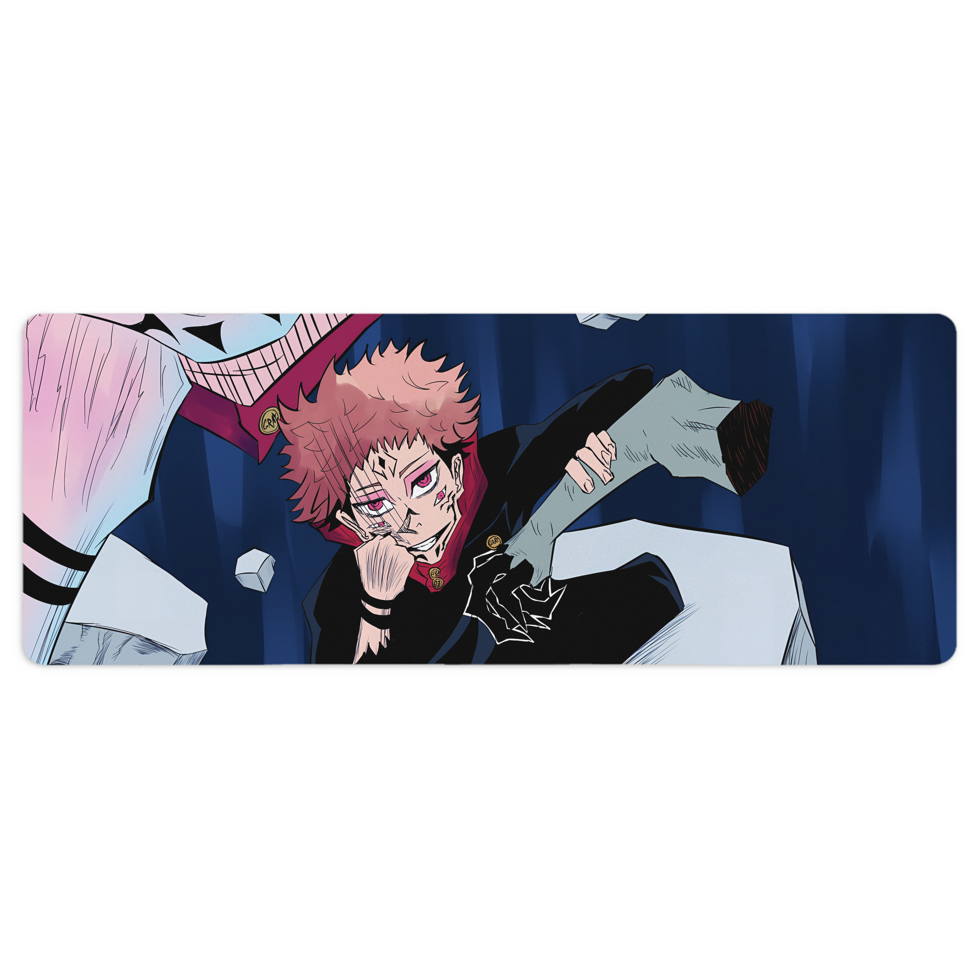 （画像用） 呪術廻戦 Jujutsu Kaisen ステッチ加工 大判デスクマット／滑り止めマウスパッド