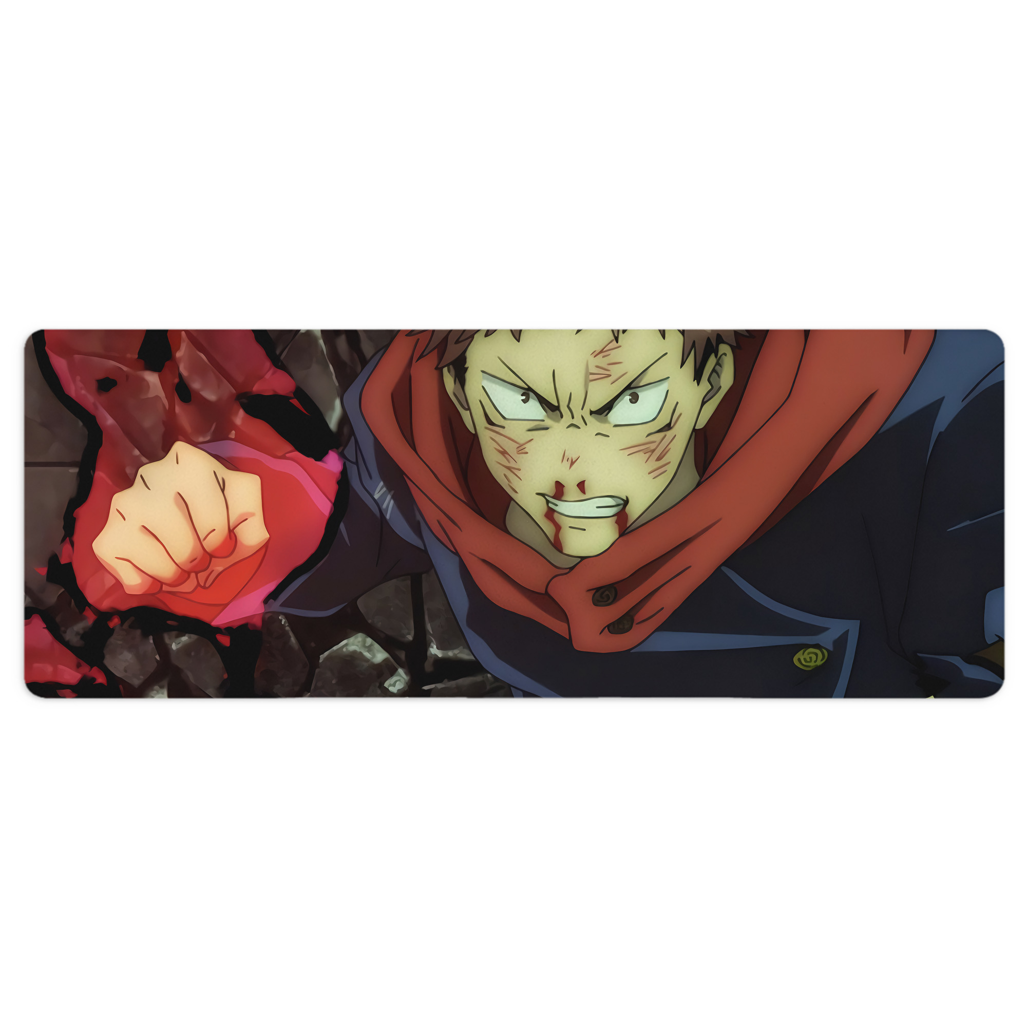 （画像用） 呪術廻戦 Jujutsu Kaisen ステッチ加工 大判デスクマット／滑り止めマウスパッド