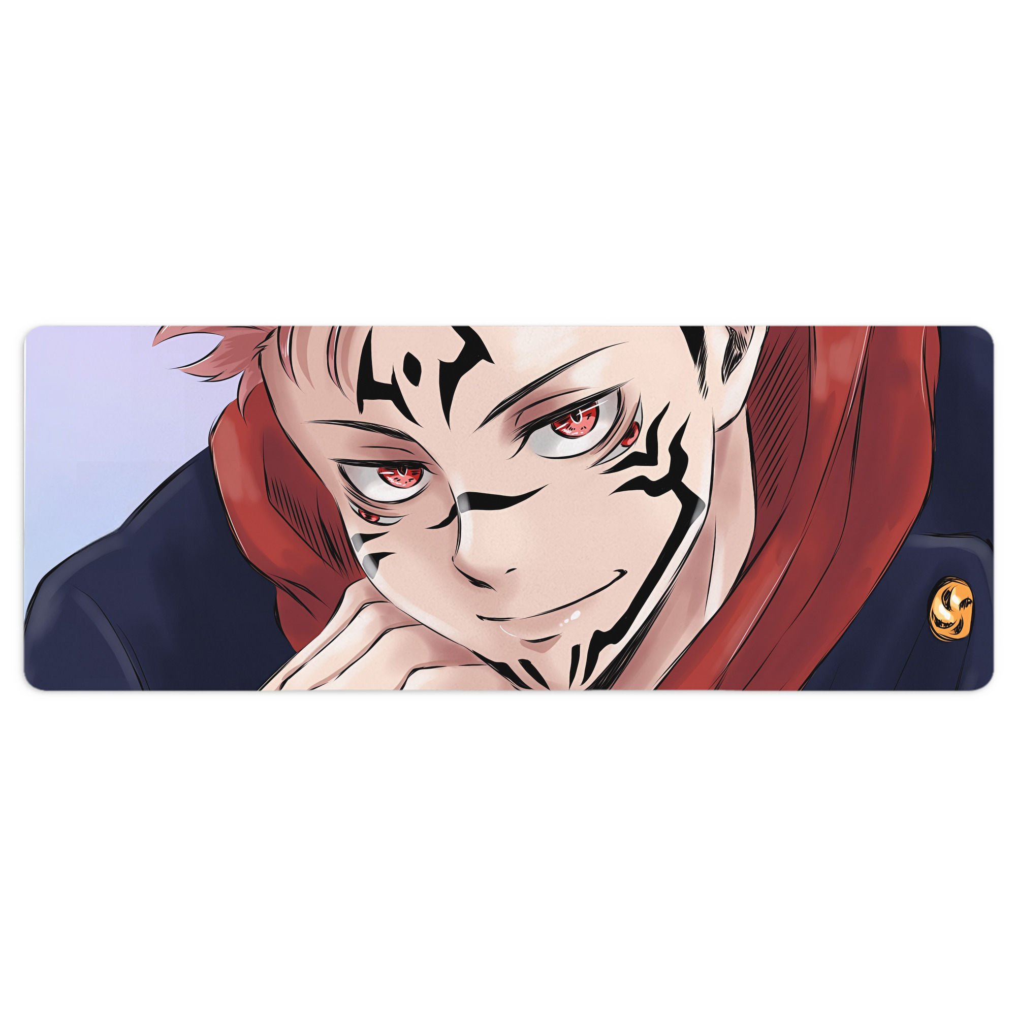 （画像用） 呪術廻戦 Jujutsu Kaisen ステッチ加工 大判デスクマット／滑り止めマウスパッド