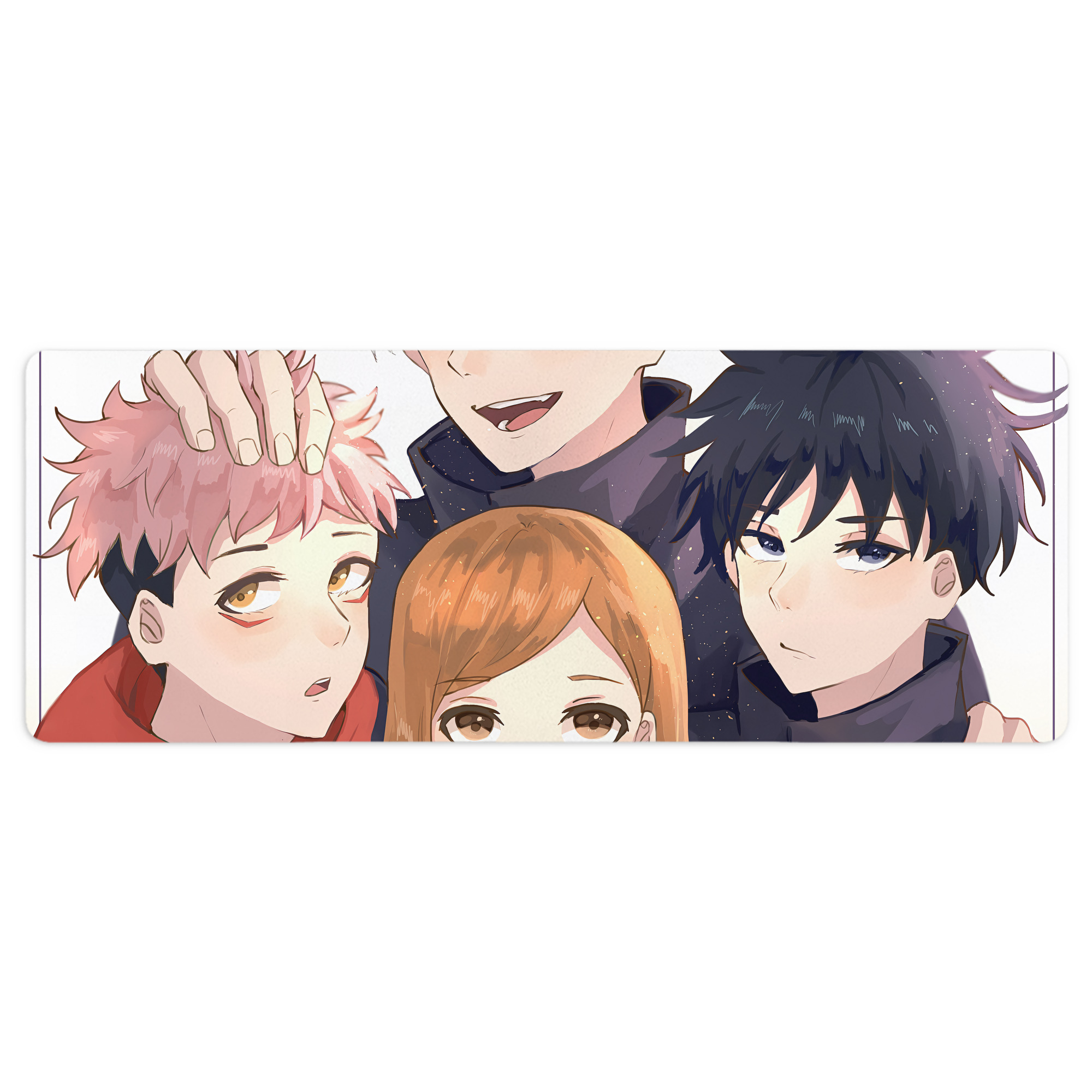 （画像用） 呪術廻戦 Jujutsu Kaisen ステッチ加工 大判デスクマット／滑り止めマウスパッド