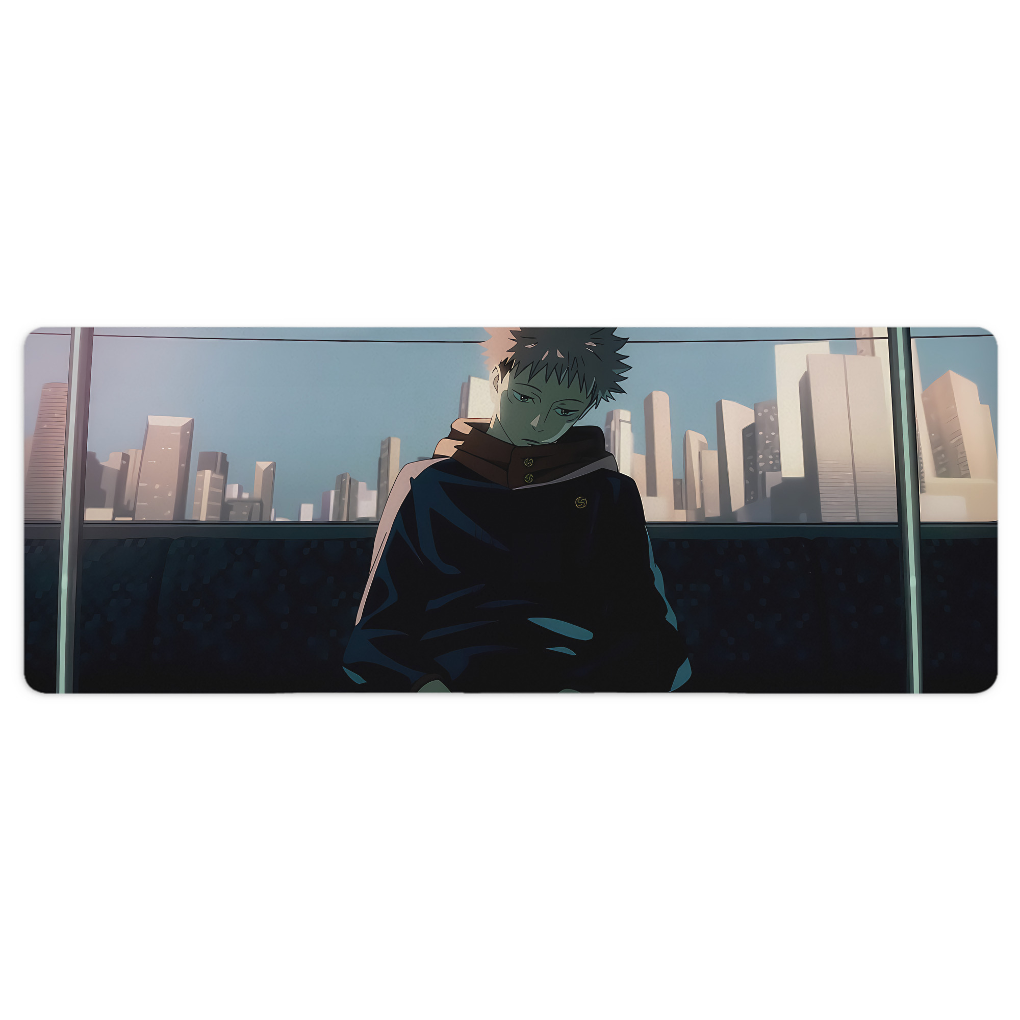 （画像用） 呪術廻戦 Jujutsu Kaisen ステッチ加工 大判デスクマット／滑り止めマウスパッド
