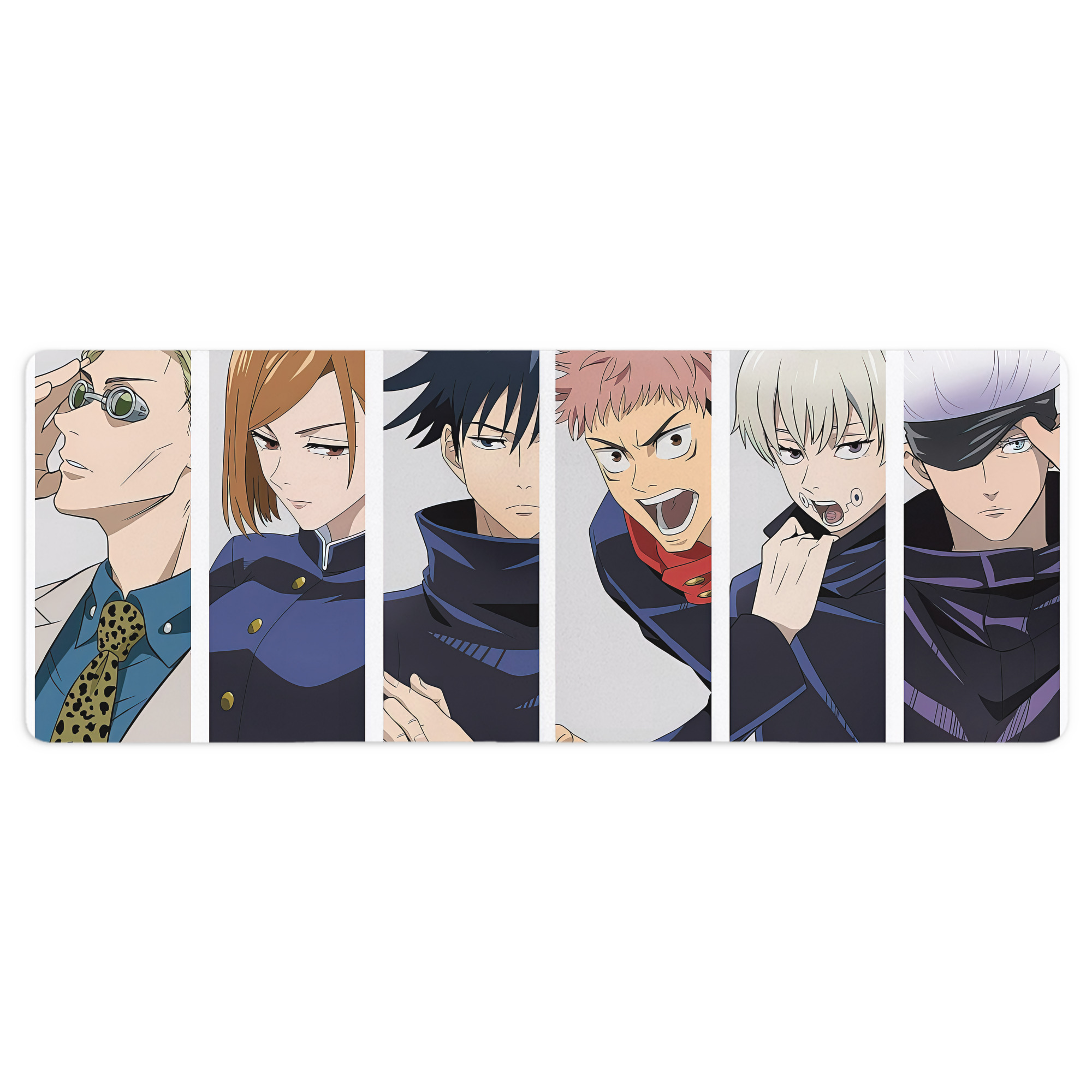 （画像用） 呪術廻戦 Jujutsu Kaisen ステッチ加工 大判デスクマット／滑り止めマウスパッド