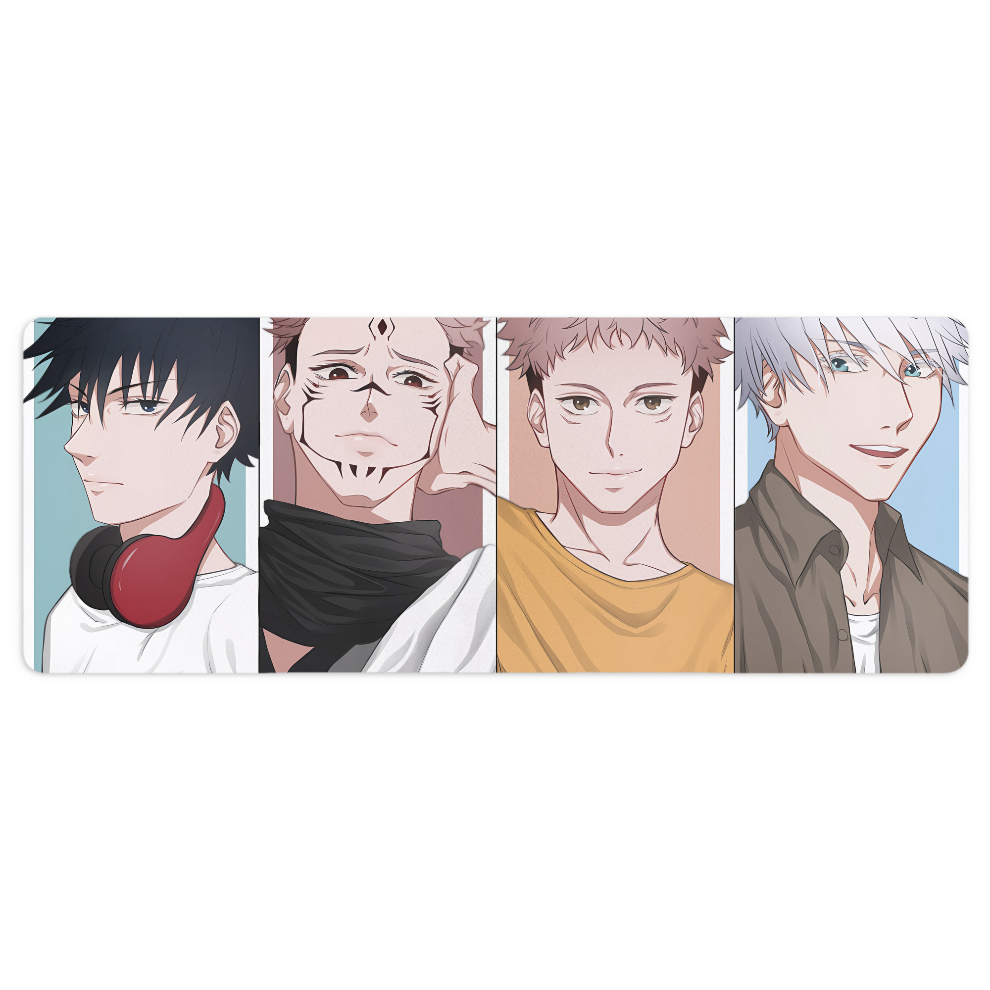 （画像用） 呪術廻戦 Jujutsu Kaisen ステッチ加工 大判デスクマット／滑り止めマウスパッド