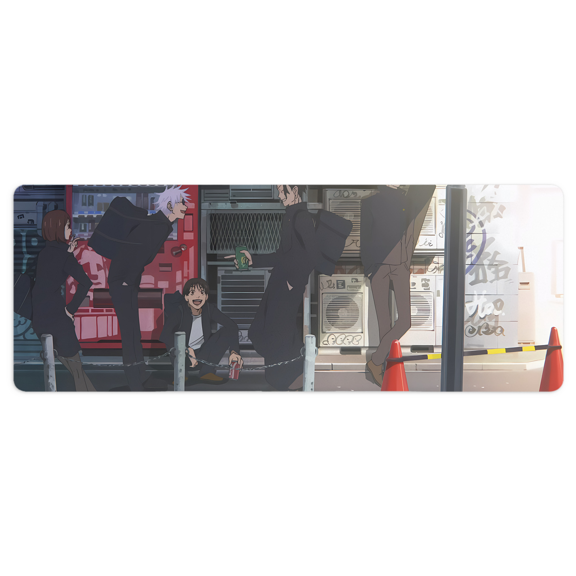 （画像用） 呪術廻戦 Jujutsu Kaisen ステッチ加工 大判デスクマット／滑り止めマウスパッド