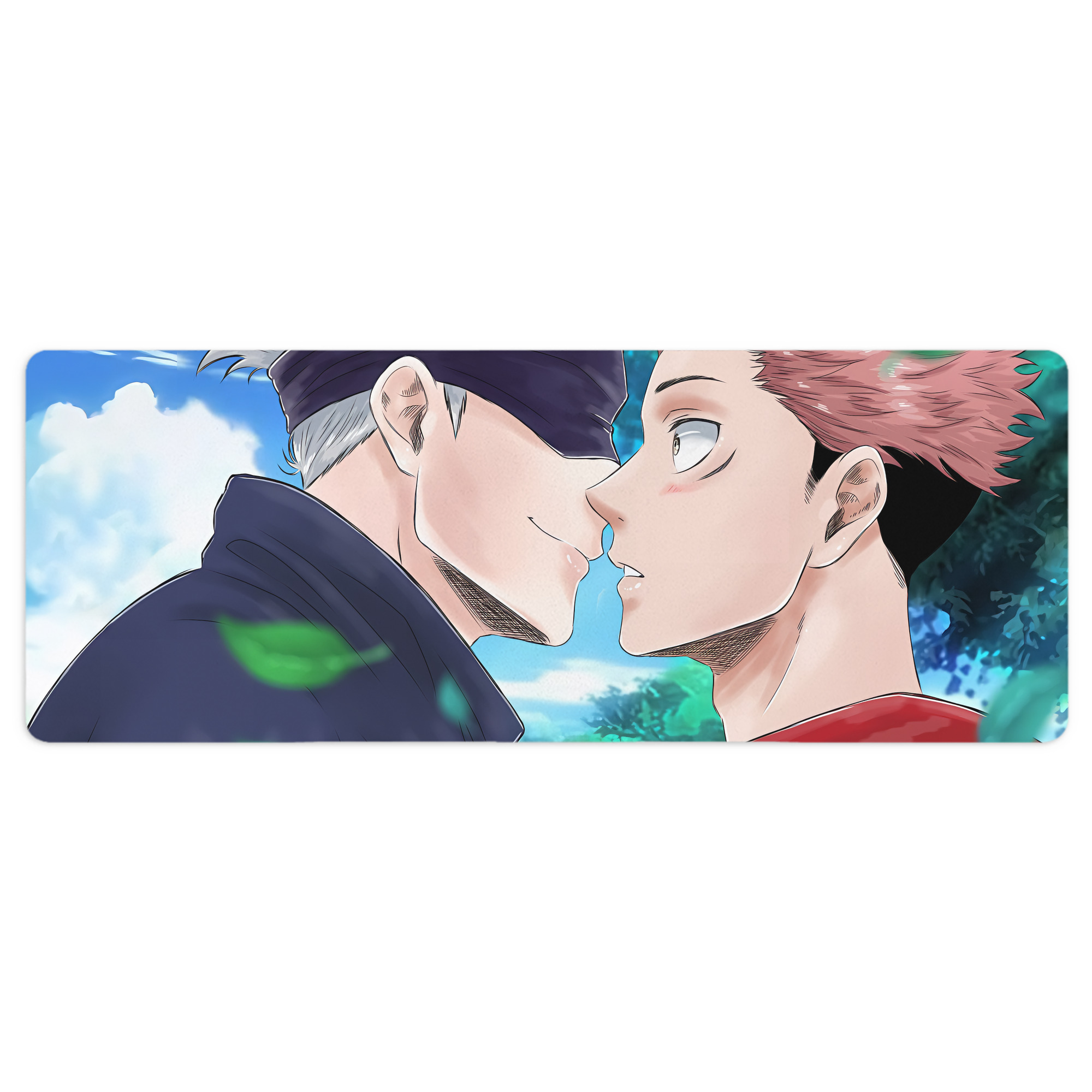 （画像用） 呪術廻戦 Jujutsu Kaisen ステッチ加工 大判デスクマット／滑り止めマウスパッド