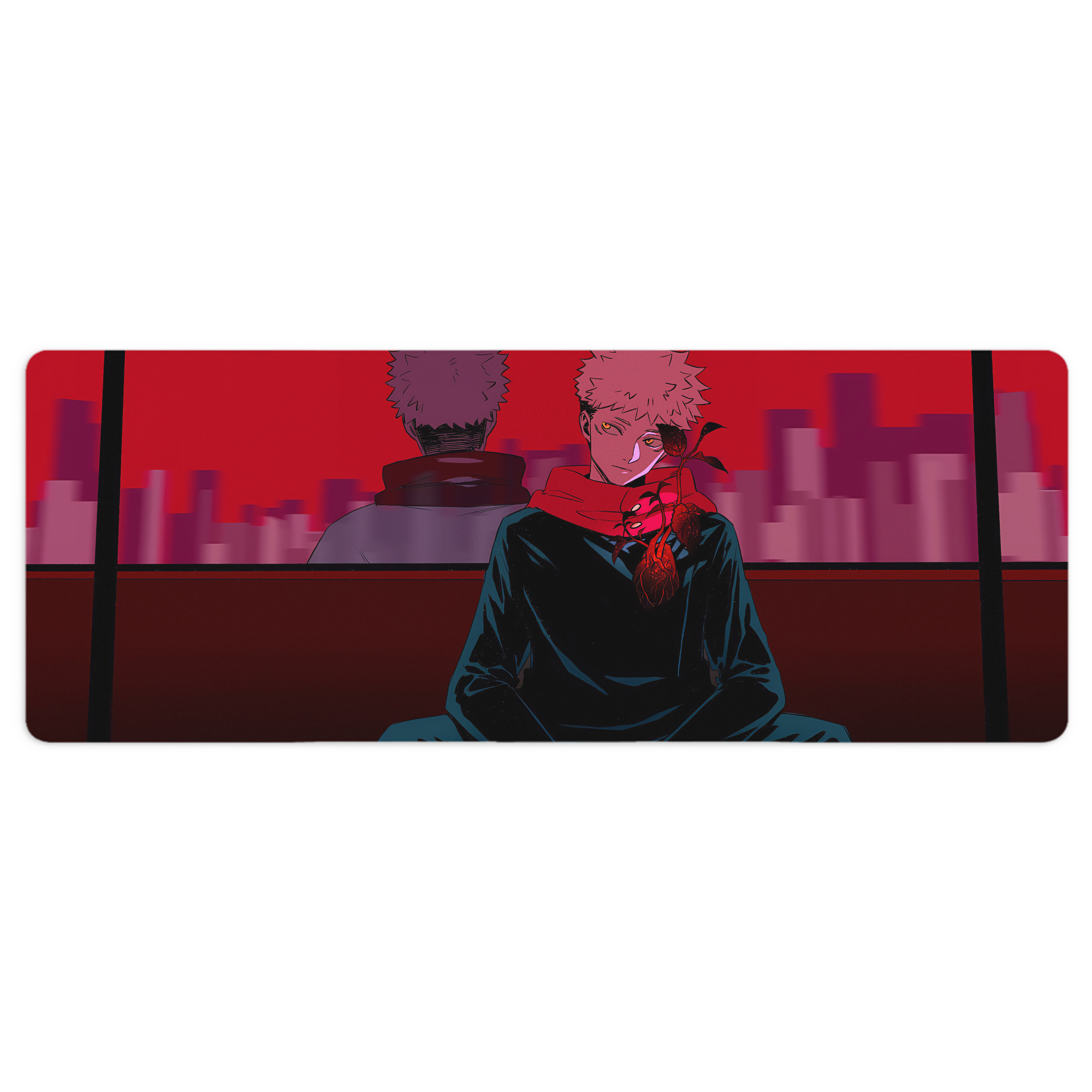 （画像用） 呪術廻戦 Jujutsu Kaisen ステッチ加工 大判デスクマット／滑り止めマウスパッド